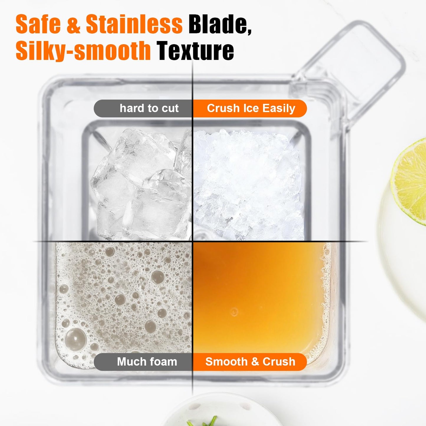 75 oz Blender Jar for Blendtec Four-sided Blender Pitcher Replacement Fits for Blendtec Blenders All Models - 32 oz Blending Capacity | Single Stainless Blade