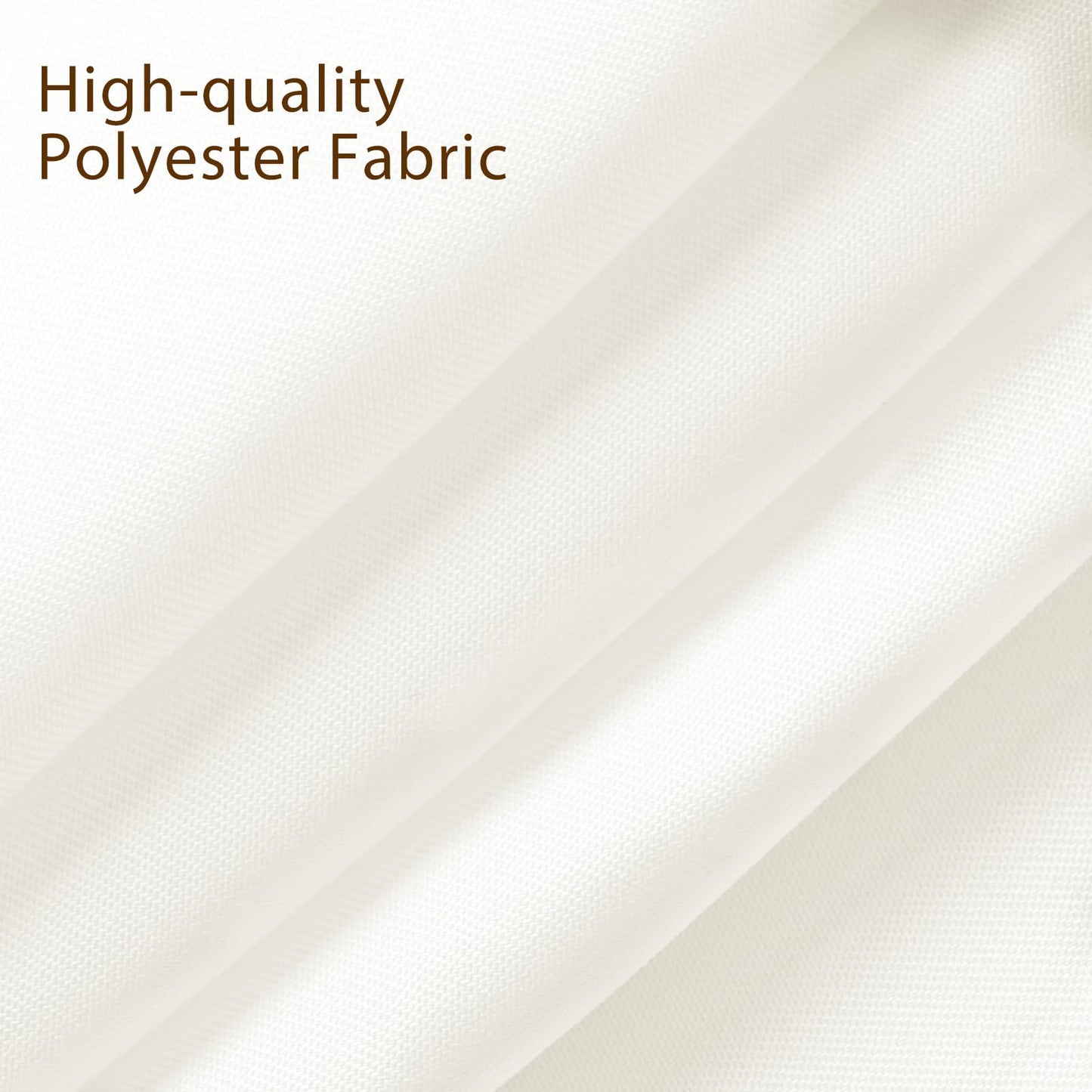 Fixwal 6 Pack Ivory 70 x 120 Inch Rectangle Tablecloths, Reusable Heavy Duty Washable Polyester Table Covers for 6-8 Ft Tables, Wedding, Bridal Shower, Boho Party