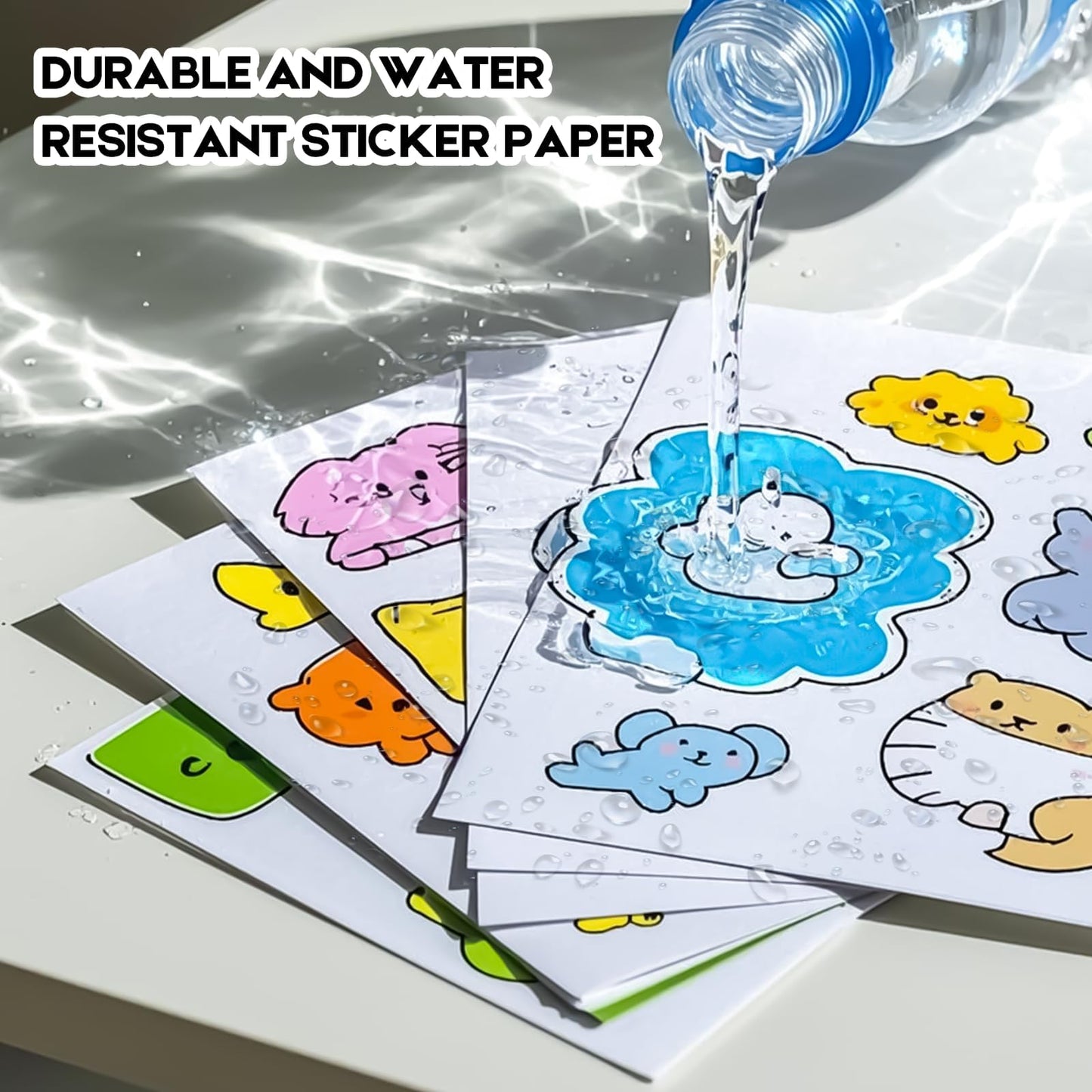 120 Sheets Premium Printable Clear Vinyl Sticker Paper for Inkjet Printers 8.5x11 Inch Waterproof & Vibrant Colours Retains Ink Well Tear Resistant Great for Cutting Machines