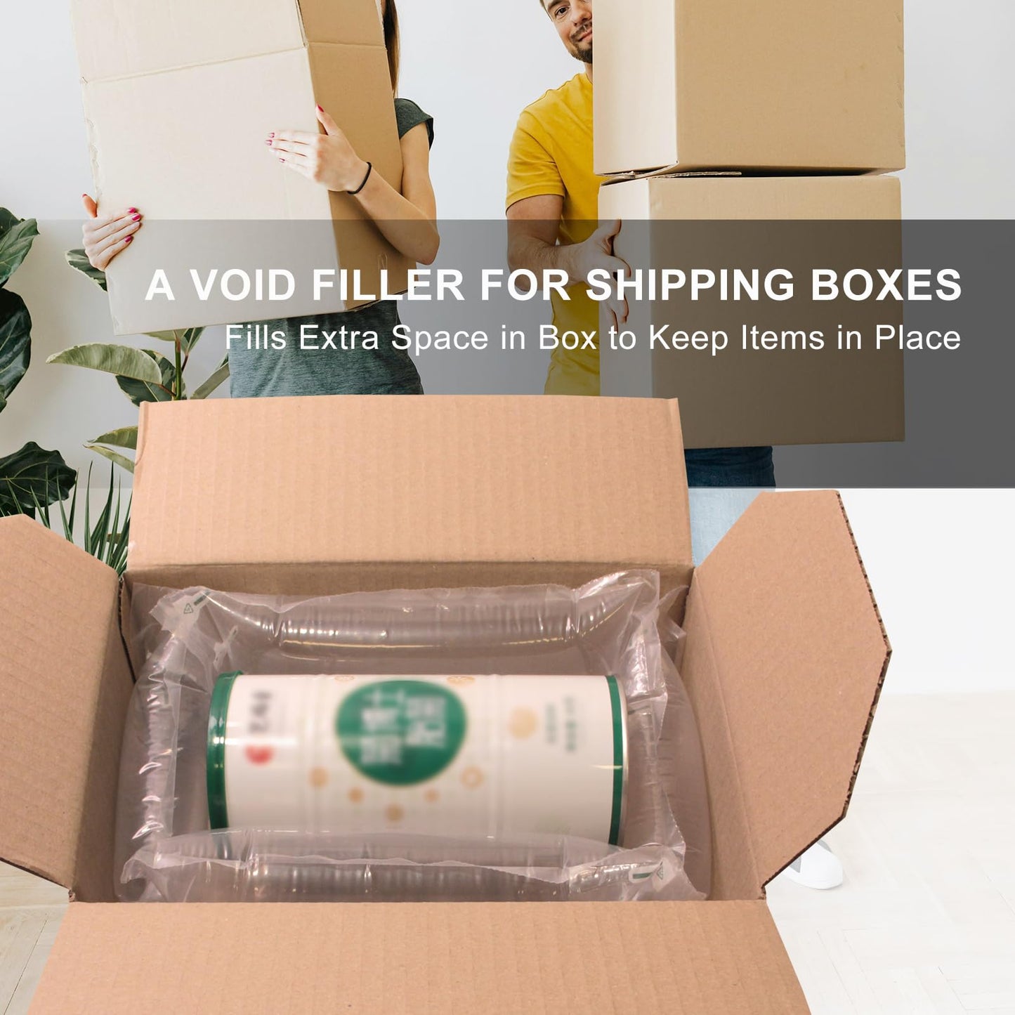 Air Bags for Packing 400 Count Inflatable Air Pillows for Shipping with pump 4.72"x7.87" Recyclable Packaging Filler Shipping Supplies Box Alternative to Packing Peanuts Purse Stuffers for Shape