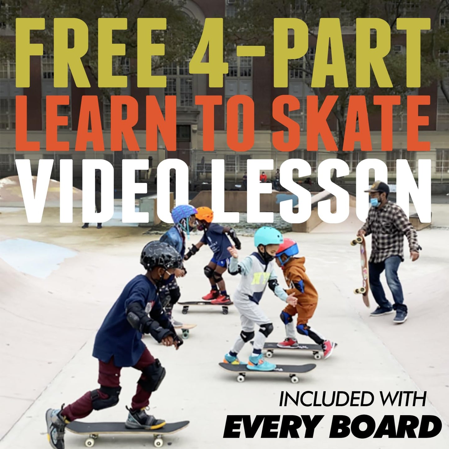 Magneto Kids Complete Skateboard for Girls - 27.5" x 7.75", Ice Cream Maple Deck - Double Kick Concave & 80-Grit Grip Tape, 51mm 95A Wheels & ABEC-5 Bearings, 5" Aluminum Trucks - Beginner Skateboard