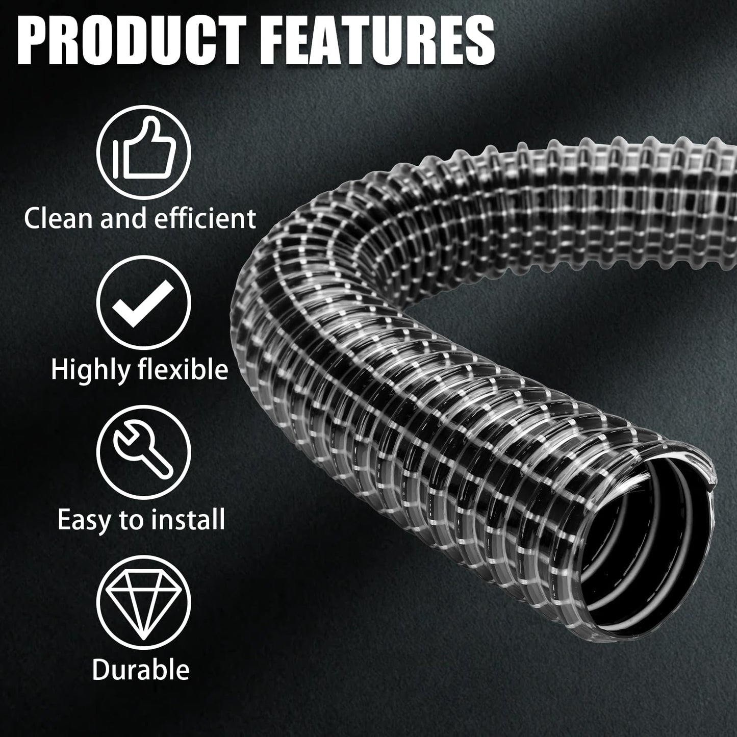 Hose Kit for Rug Doctor Vacuum 14" Hose and 20" Hose 85225 and 85226,Fits Mighty Pro C2, Wide Track, and Quick Dry models