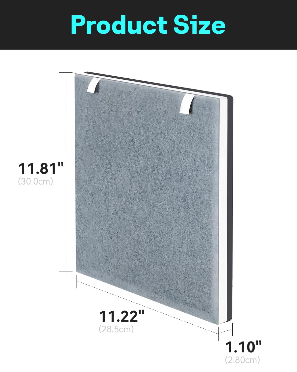 Leemone Vital 100 Replacement Filter Compatible with LEVOIT Vital100 Air Purifier and VAVA VA-EE004 Air Purifier, 3-in-1 True HEPA High-Efficiency Activated Carbon, Vital 100-RF, 3 Pack