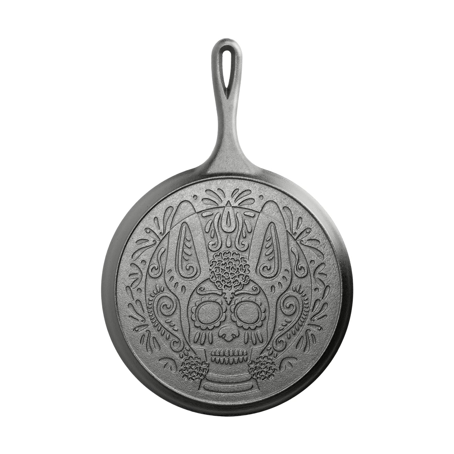 Xolo Sugar Skull Cast Iron Griddle