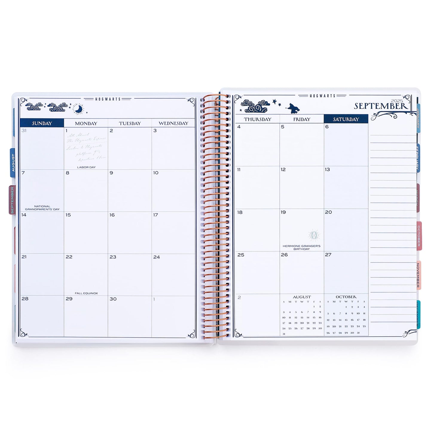 ConQuest Journals 2025-2026 Harry Potter Hogwarts Teacher Planner, July-June Academic Organizer, Monthly & Weekly Calendars, Checklists, Contacts & Student Lists, 11.25'' x 9.5'', Officially Licensed