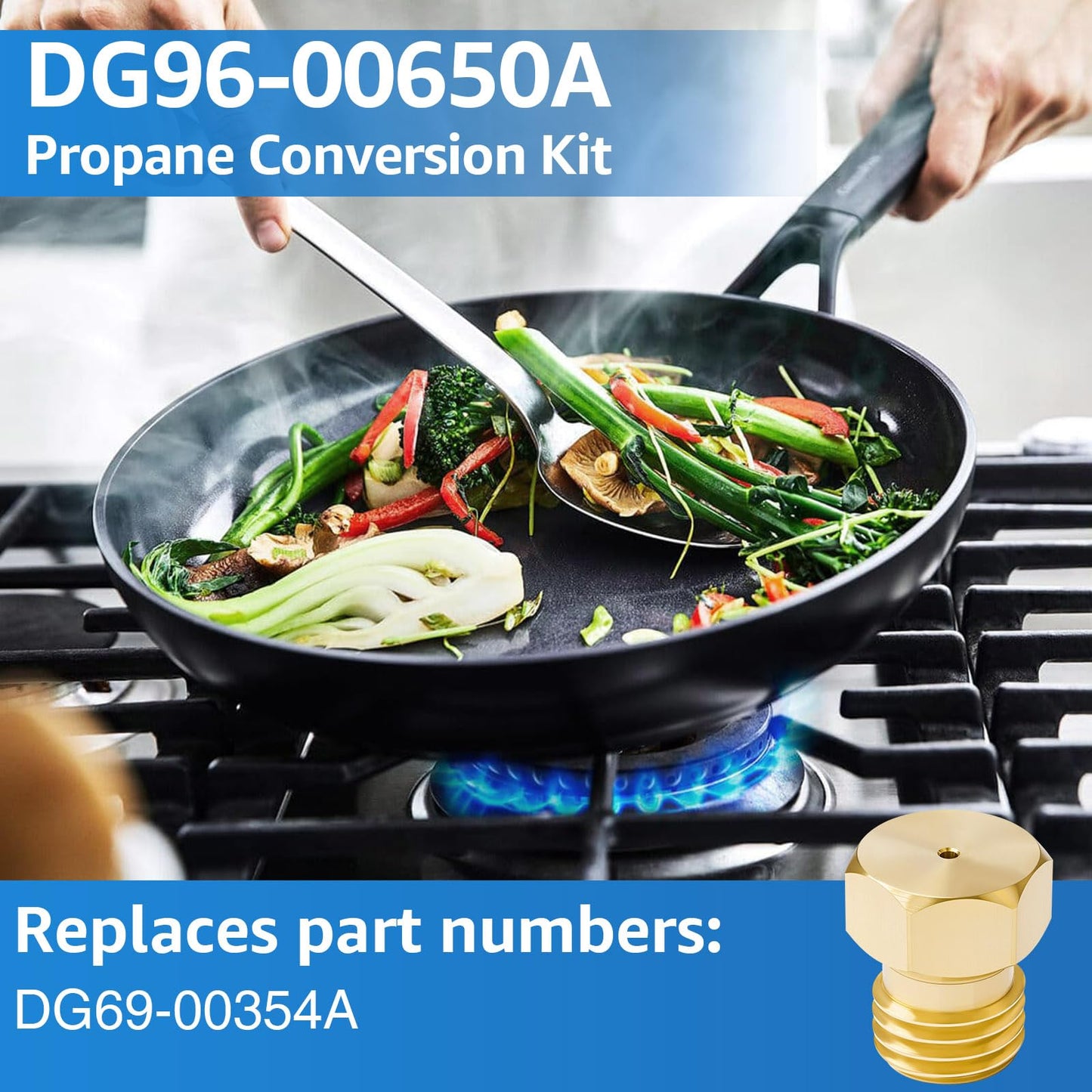7PCS Burner Orifices DG96-00650A Nozzle Kit for Samsung Gas Range LP Conversion Kit DG69-00354A NX58M6630S NX58M6630S