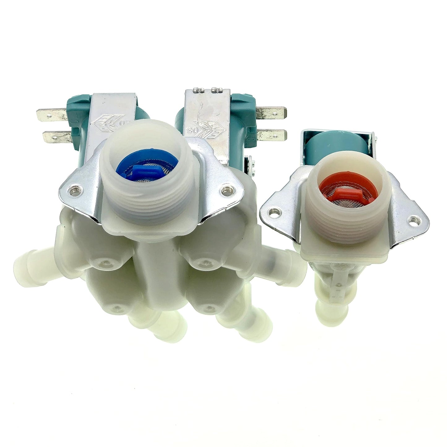DC62-00214M+DC62-30314K Washer Cold & Hot Water Inlet Valve Fit for Samsung, Maytag Washer, Replace AP5623062, 2979589, PS4208704, DC62-30314H, 1810145 120V 60Hz.