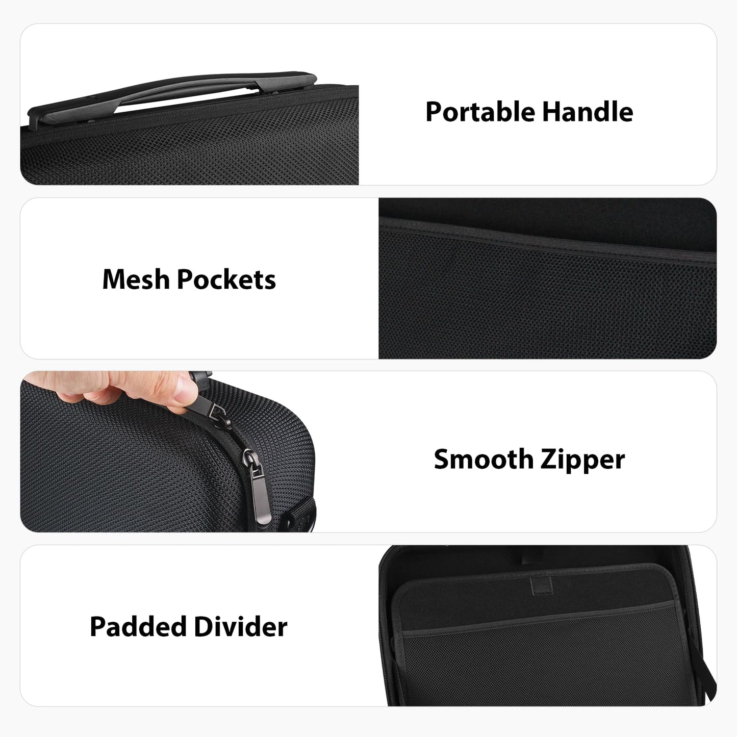 LVKAYCE Hard Case for Canon PIXMA TR160 / TR150 / iP110 Wireless Mobile Printer, Portable Printer Storage Bag with Adjustable Shoulder Strap for Travel (Case Only)