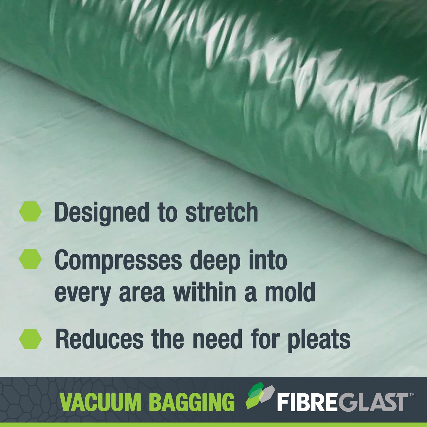 Fibre Glast Stretchlon 200 Bagging Film, 5 Yards – Elite Lab Vacuum Bagging Supplies, Degassing Chambers & Vac Purge Kits – Seal & Stabilize Carbon, Fiberglass, Epoxy, Resin Composites – Made in USA