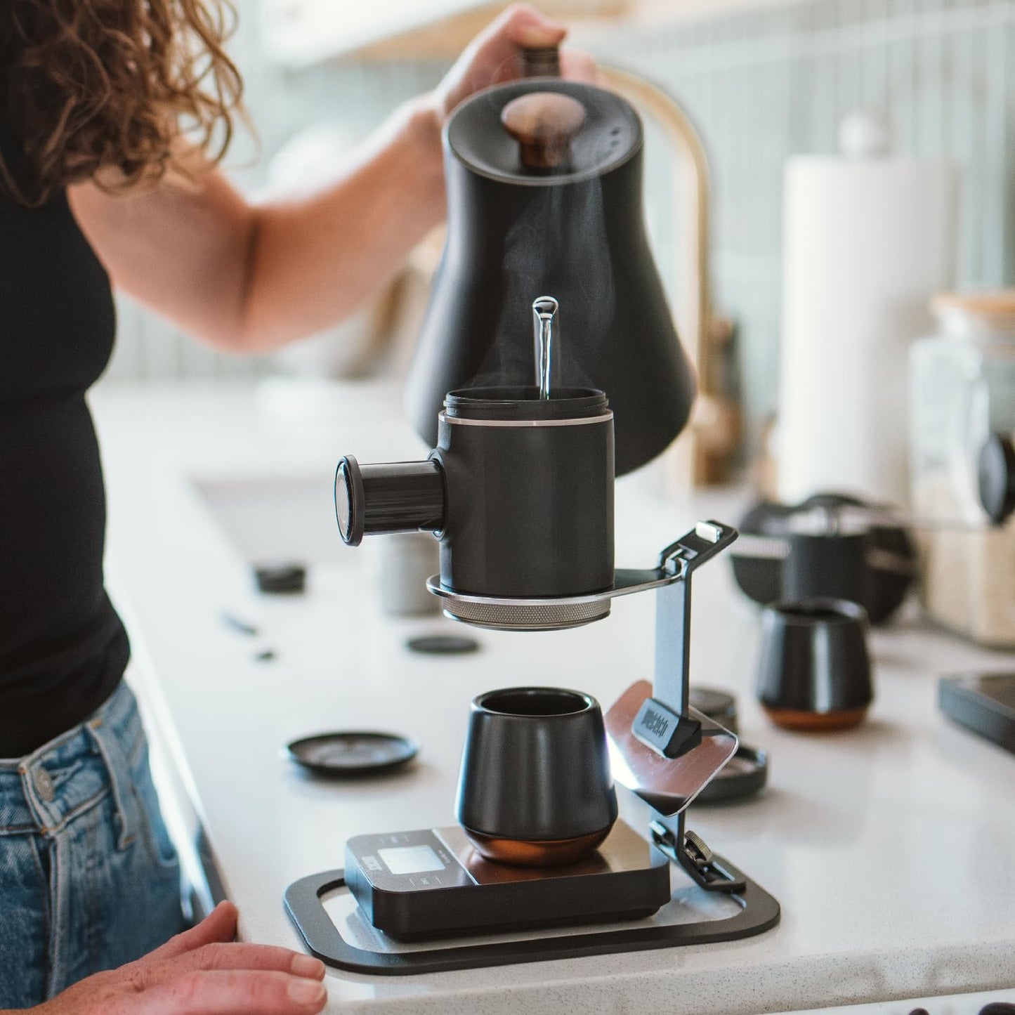WACACO Picopresso Stand, Accessory for Picopresso, Made Up of Four Easily Dismountable Parts (For Picopresso Use Only), Black