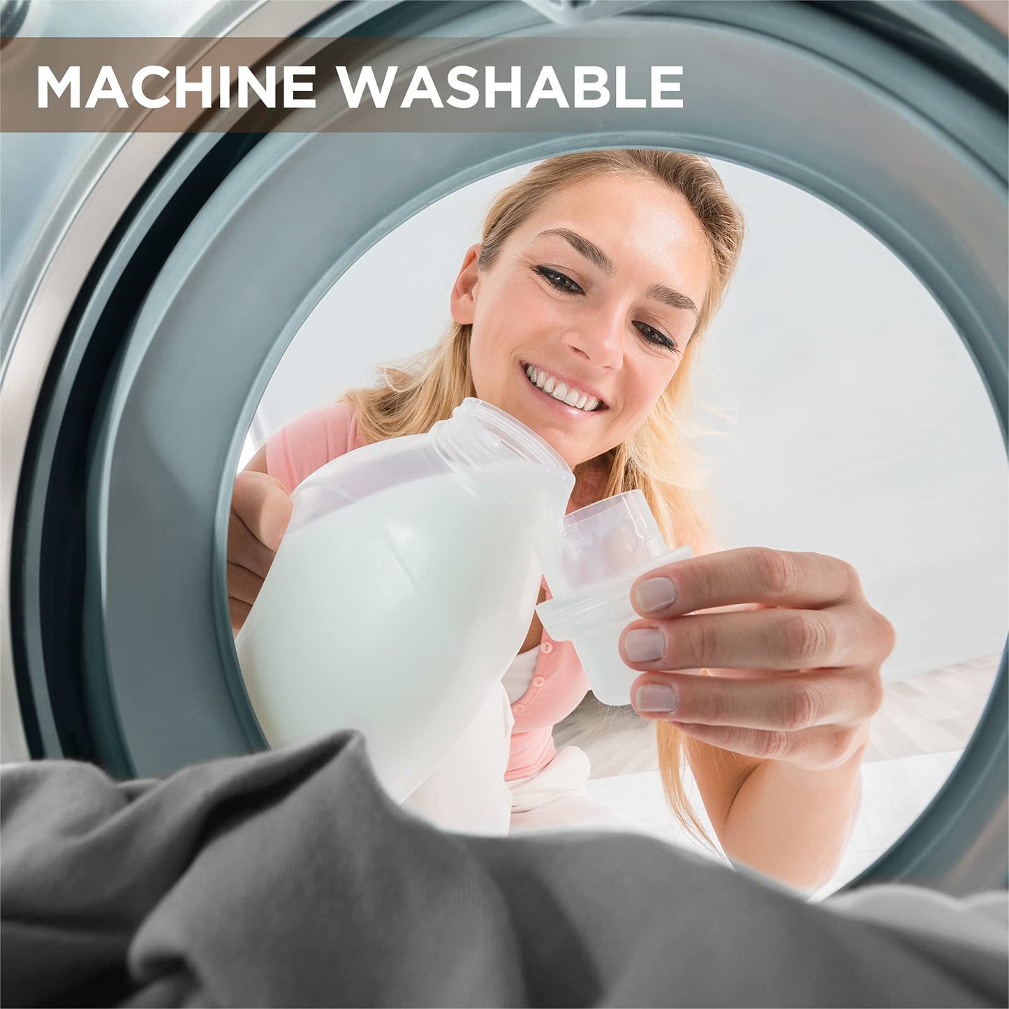 Westinghouse Heated Throw Blanket, Soft Flannel to Sherpa Electric Throw with 6 Heating Levels, 2-10 Hours Time Settings, Fast Heating, Machine Washable 50x60 Inch, Charcoal