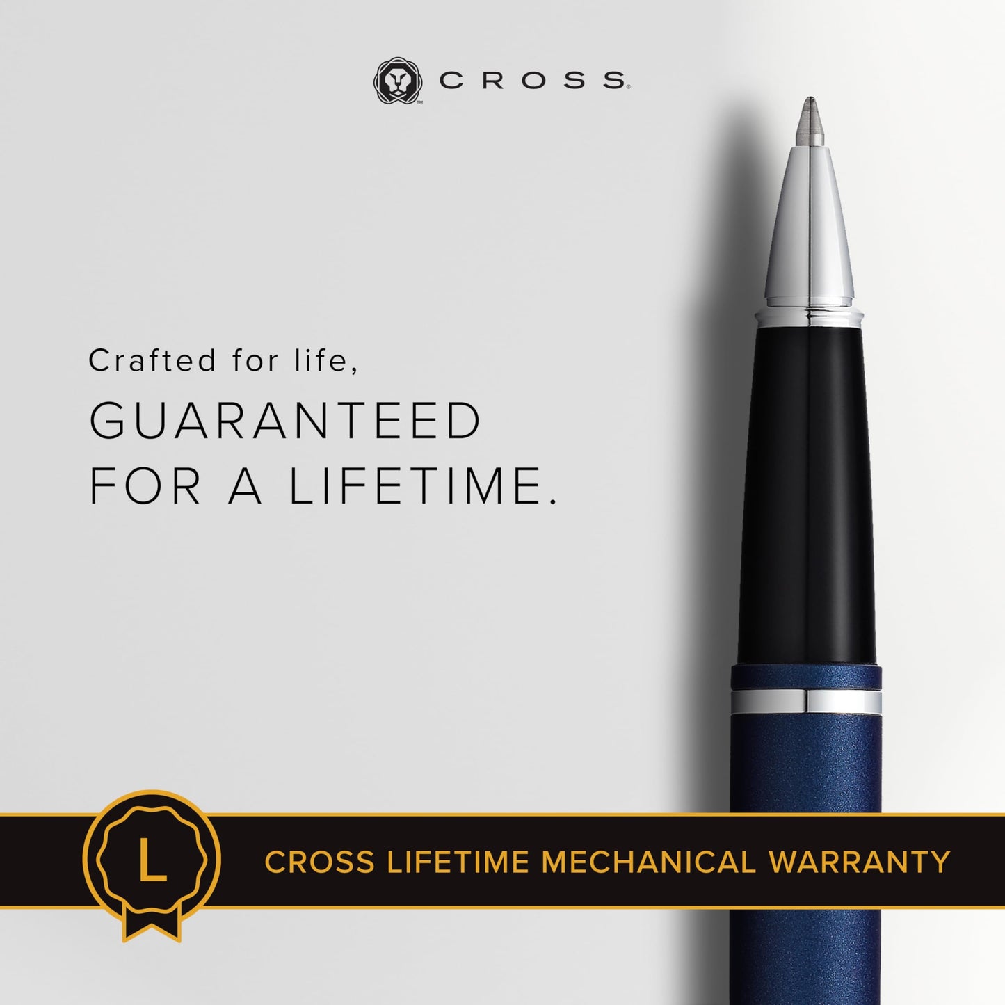 Cross AT0115-18 Calais Matte Metallic Rollerball Pen, Midnight Blue