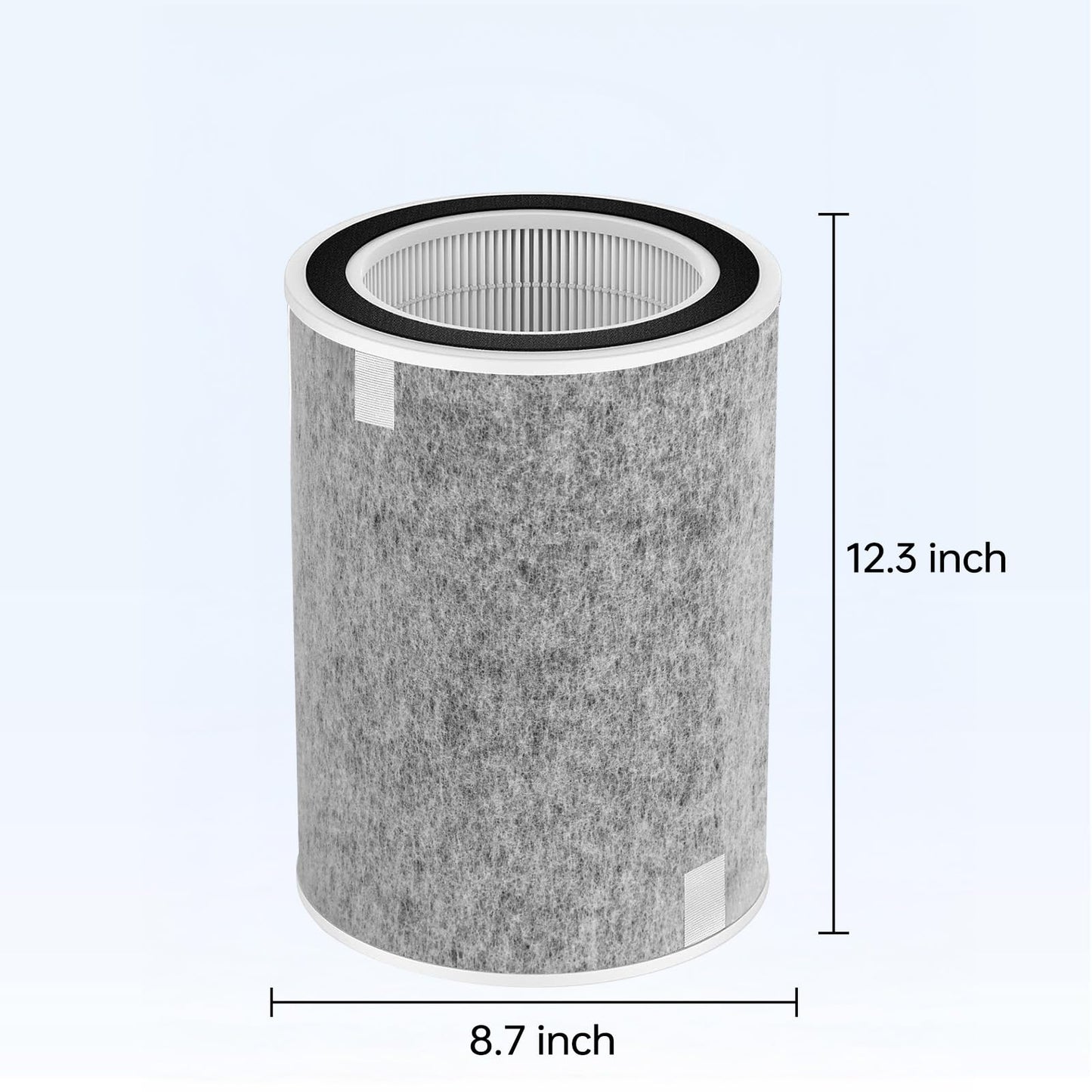 Dssuta 2 Pack HP200 HP201 HP202 Replacement Filter Compatible with Shark HP200 Series, HP202 HP201 HP232 HP302, UA205 and HC502 Air Filter Replacement, Compare Part HE2FKBAS, HE2FKBASMB