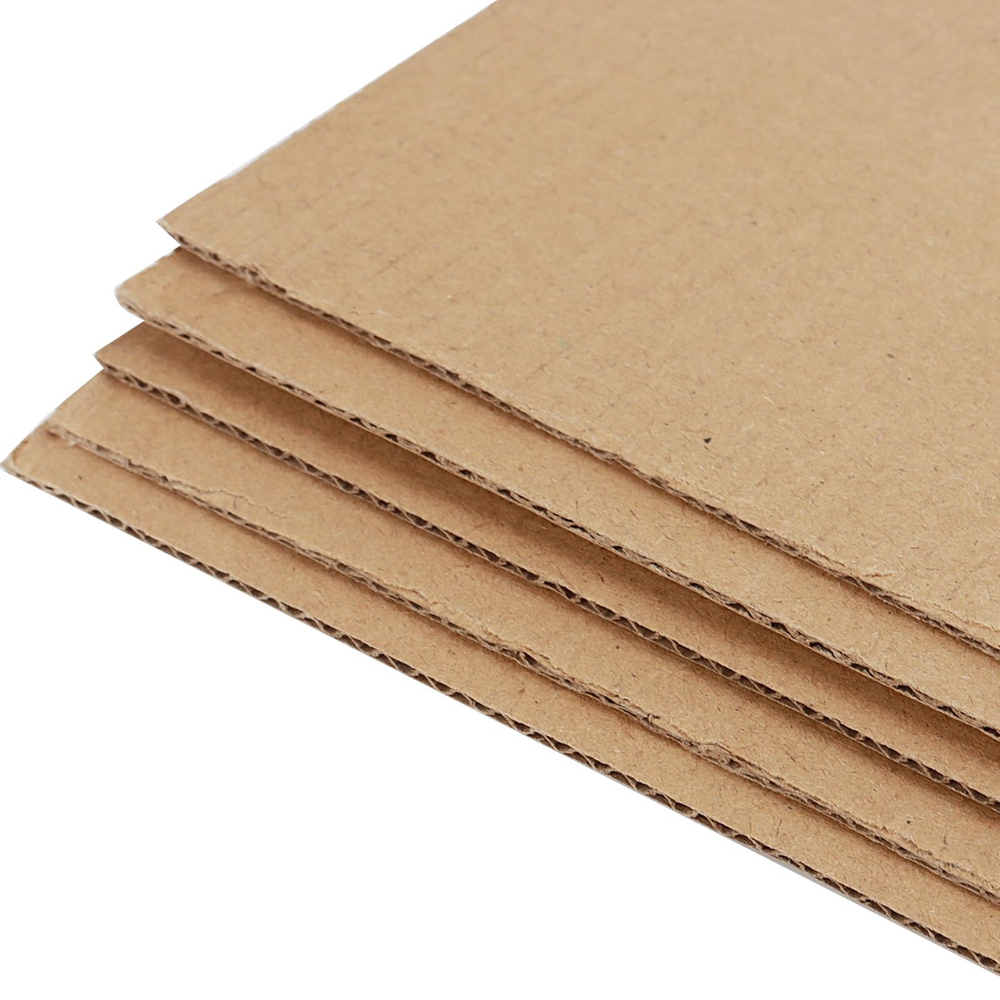 SHEUTSAN 100 Pack 11 x 14 x 1/16 Inch Brown Corrugated Cardboard Sheets, 1.5 mm Thick Flat Cardboard for Packing, DIY Crafts, Mailing