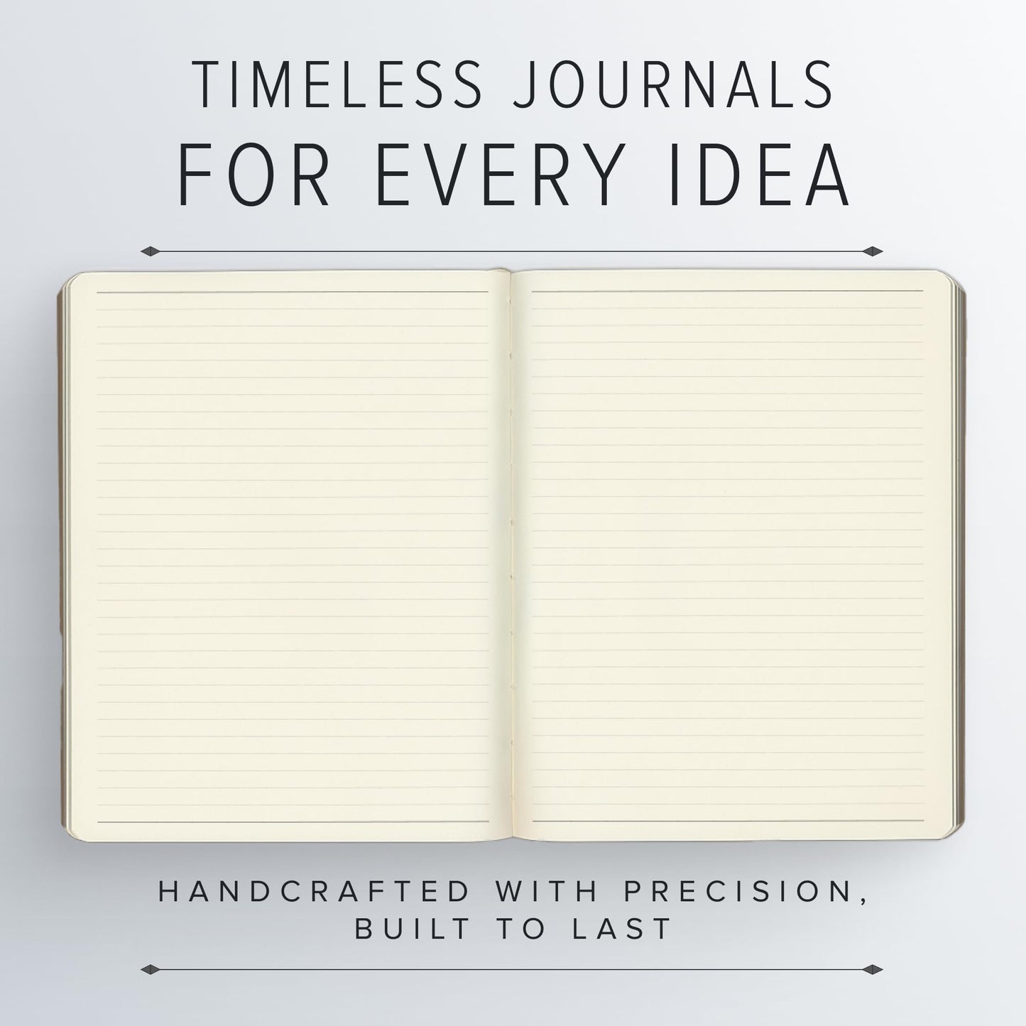 Gallery Leather Journal - Crafted in Maine, USA - Softcover, For Men and Women, For Writing, Work & Travel, 192 Lined Pages - A Safe Space for Your Thoughts - Acadia Tan, 8x5.5, Desk Lined