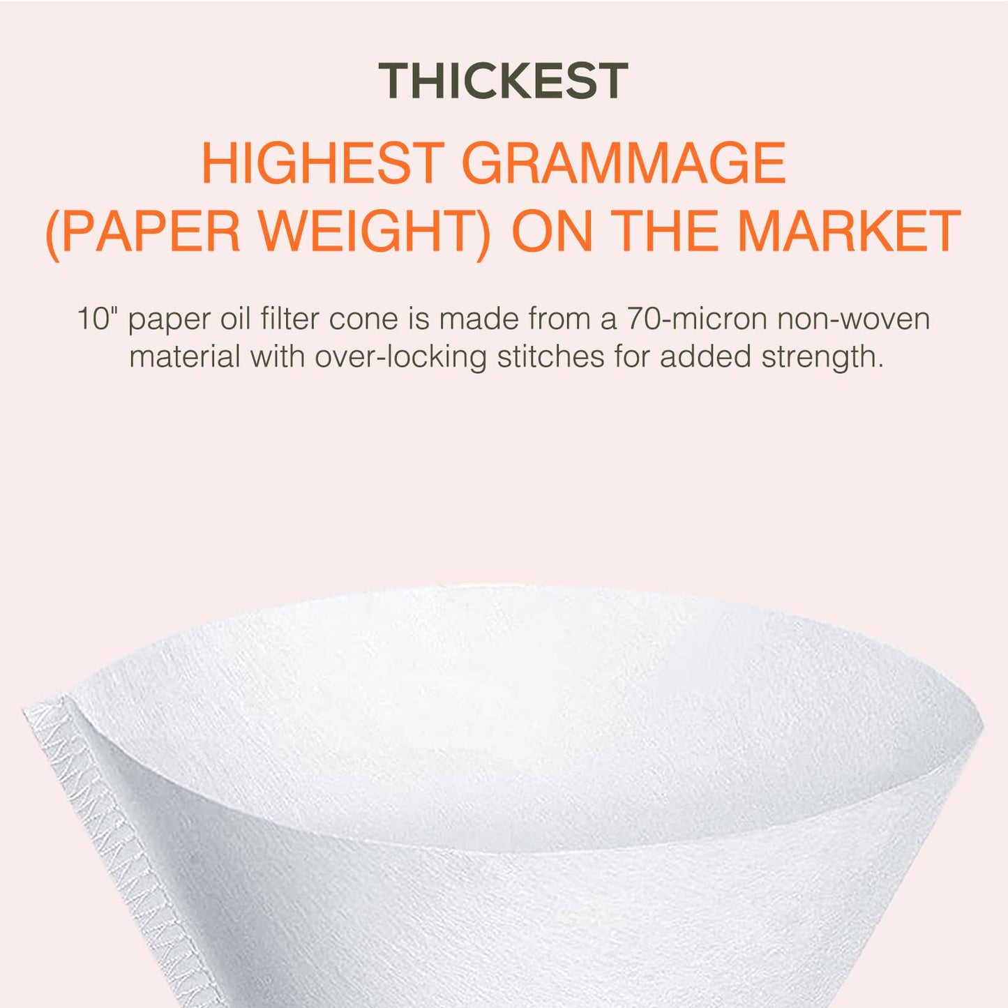 50PCS 10” Fryer Oil Filters, Deep Fryer Oil Cone Filter Filters with Folding Arms to Attach to Deep Fryers, Maple Syrup Grease Filter Cones, for Longer-Lasting Frying Oil & Maple Syrup