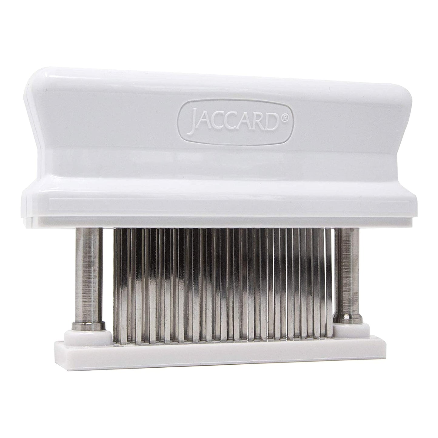 Jaccard 200348, 48 Blade Durable Meat Tenderizer with Stainless Steel Razor Sharp Needle, Cooking Gadget for Tenderizing Chicken, Beef, Pork, Veal, BBQ, White