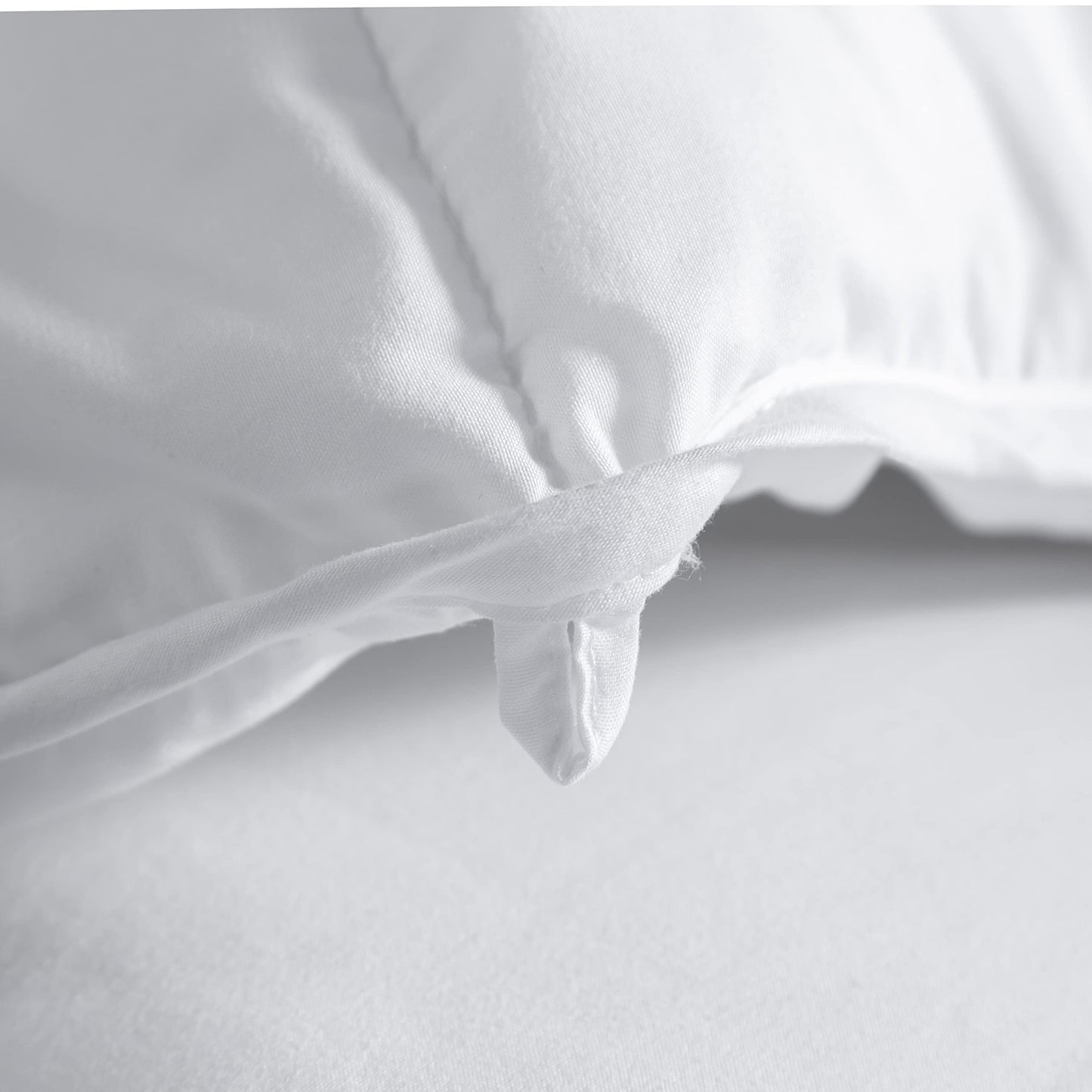 Winter Extra Warm White Queen Size Down Alternative Comforter, Heavyweight All Season Fiberfill Comforter Duvet Insert 90x90 with Corner Tabs - Ultra Soft Brushed Microfiber Shell