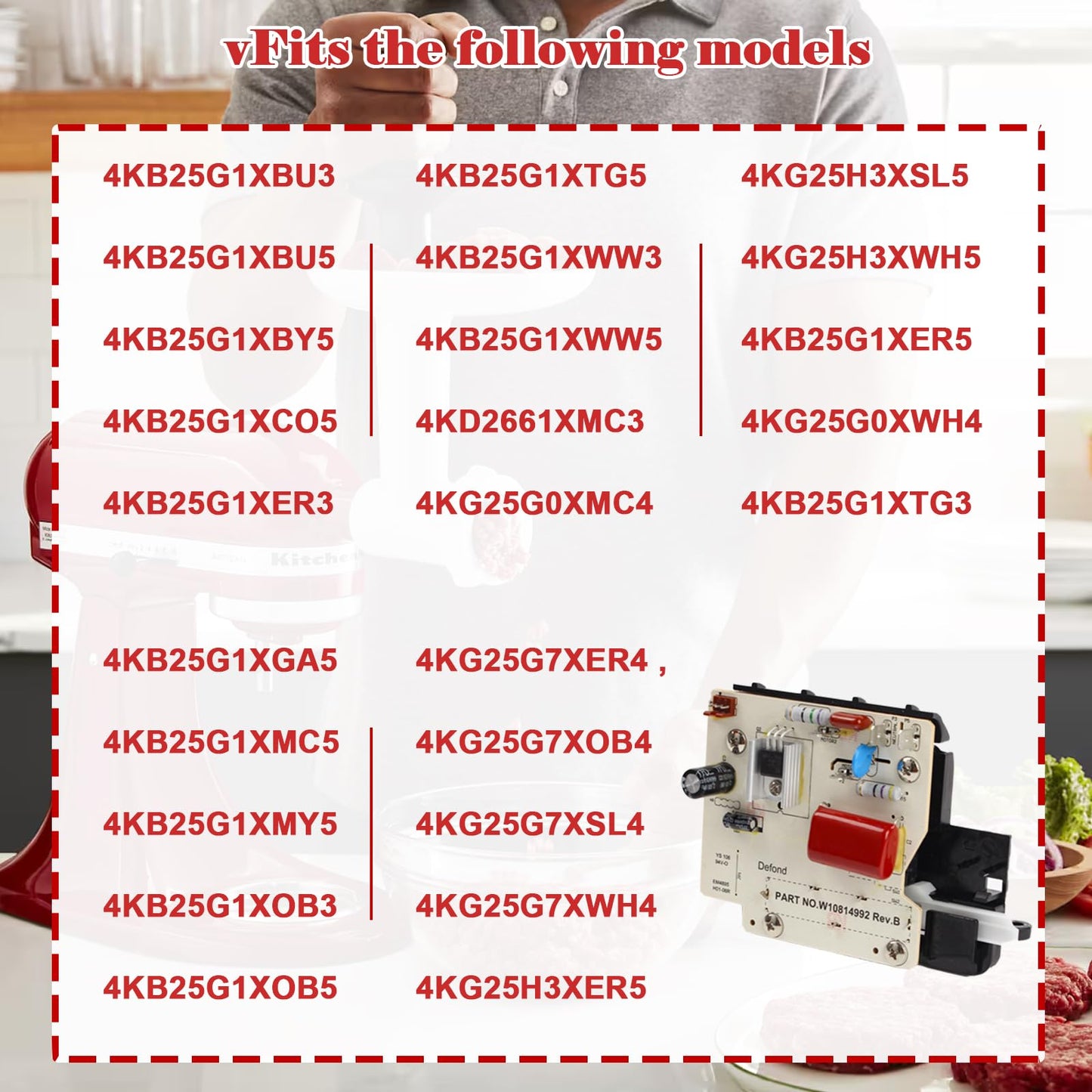 AdZzz WP9706648 mixer speed control board AP6013720 9706648 9706052 9707511 kitchen supplies parts Genuine OEM part