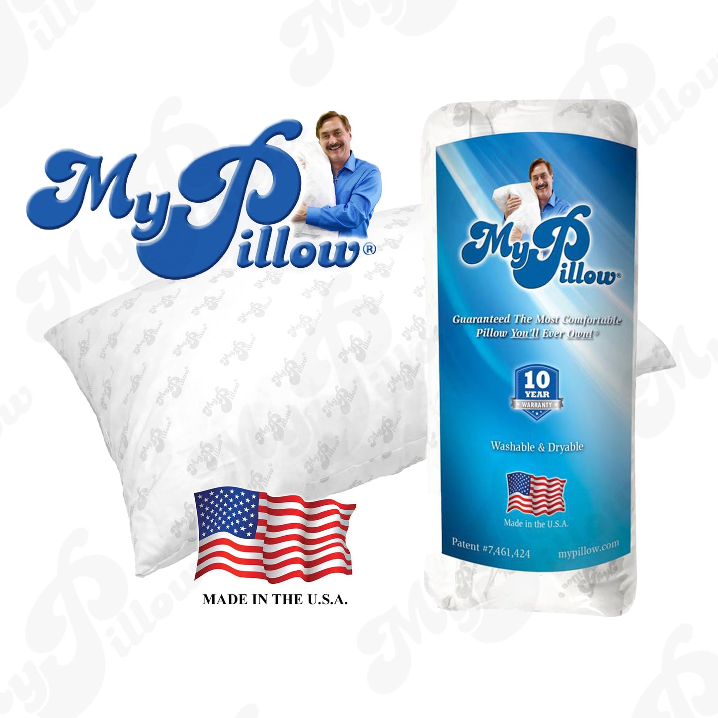 MyPillow Bedding Bed Pillows for Sleeping King Size, Gusseted for Back, Stomach or Side Sleepers - My Pillow Premium Pillow [King, Most Firm]