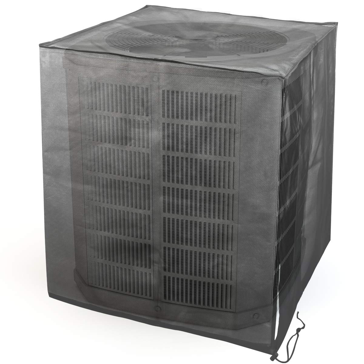 Luxiv Full Mesh Central Air Conditioner Cover, All Seasons Mesh Air Conditioner Leaf Guard AC Cover for Outdoor Central Ac (black, 31.5 x 31.5 x 35.5)