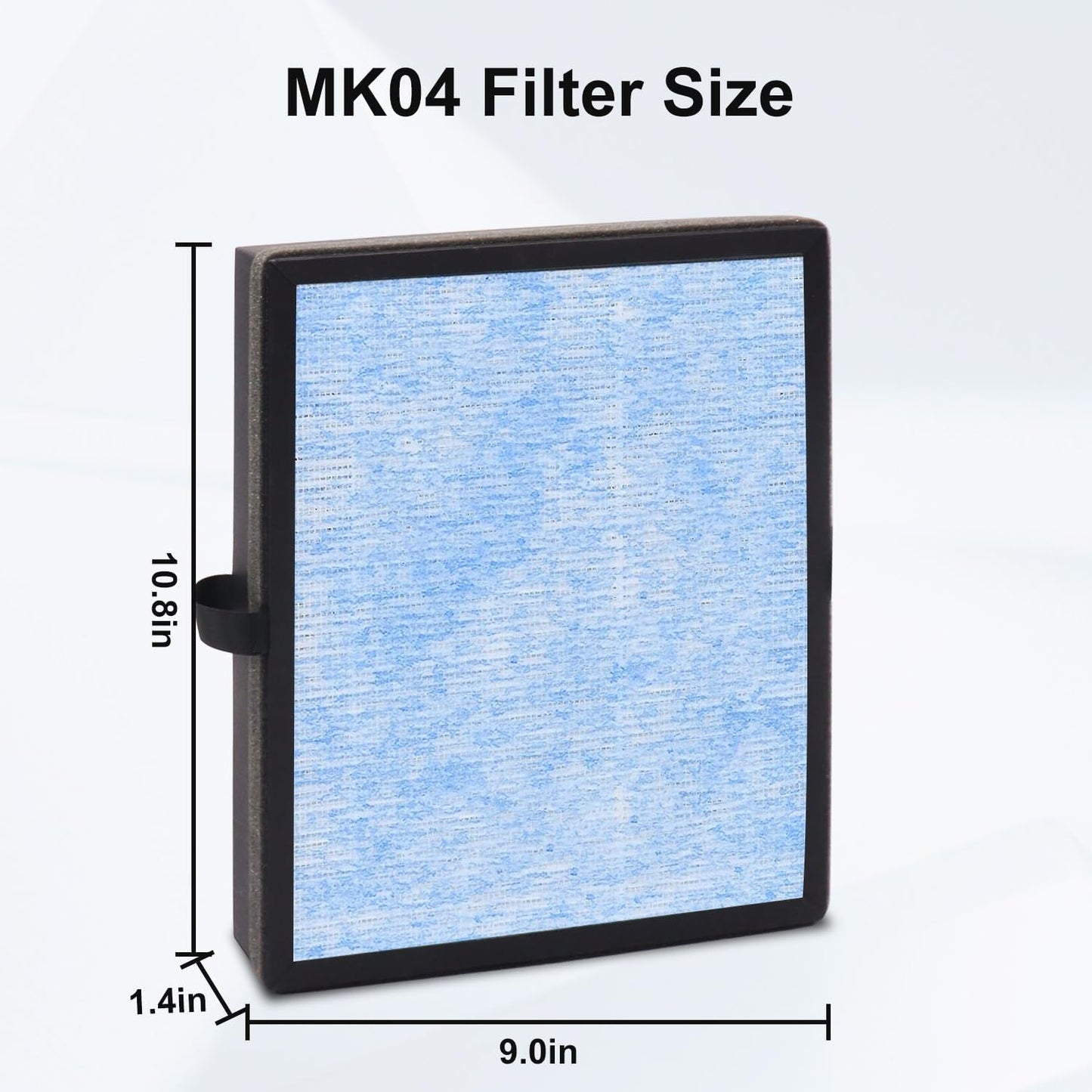 Laukowind MK04 Air Filter Replacement Compatible With Aroeve MK04 MG04-JH Air Filter Replacement For Pet Dander,4 Pack Replacement Filter For Bedroom And Office, Compared to Part #MK04LX