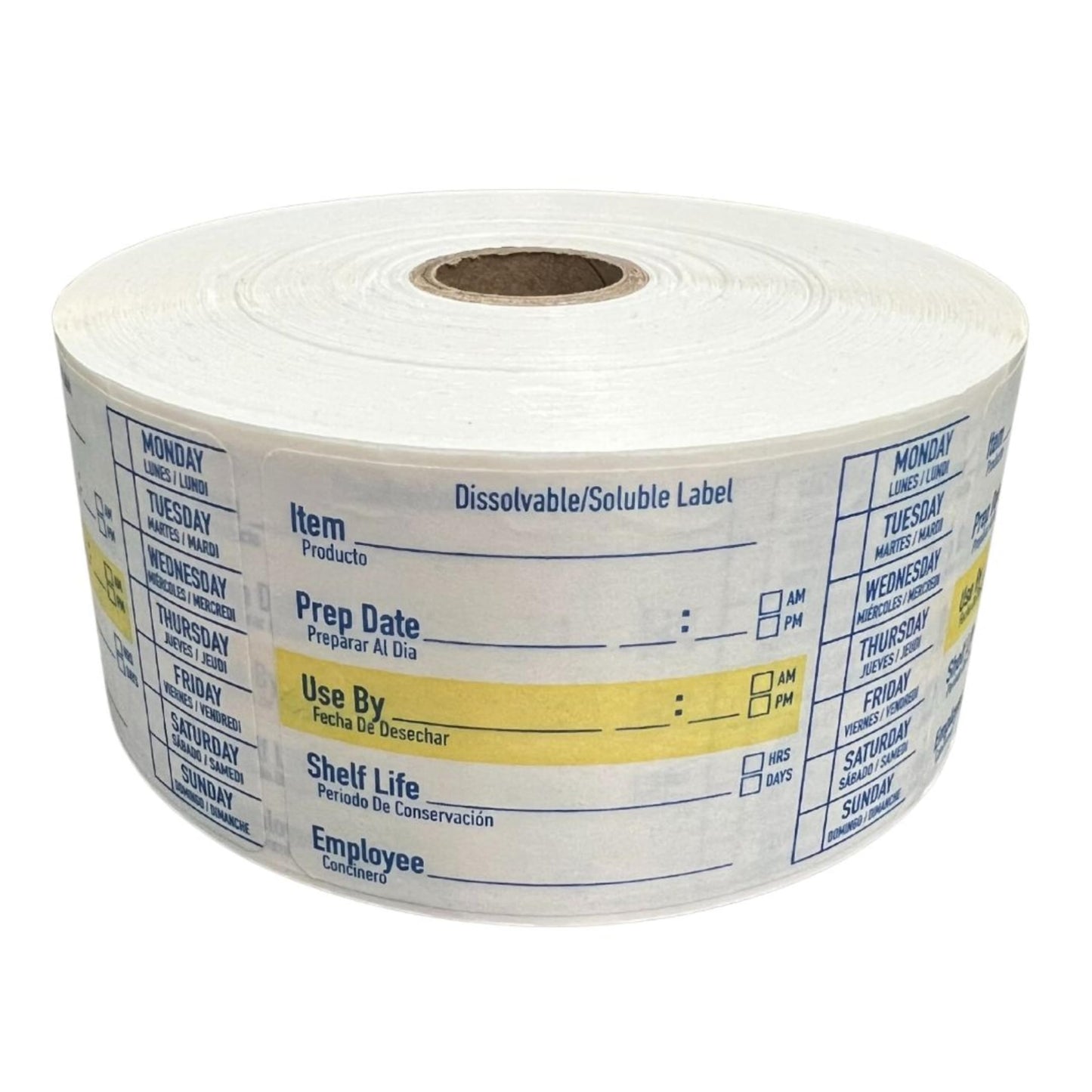 ATL Direct 2x3 Dissolvable Food Labels, 1000 Label Stickers, Bottle Labels for Storage Bins, Sticker Labels for Food containers, (1000, Blue)