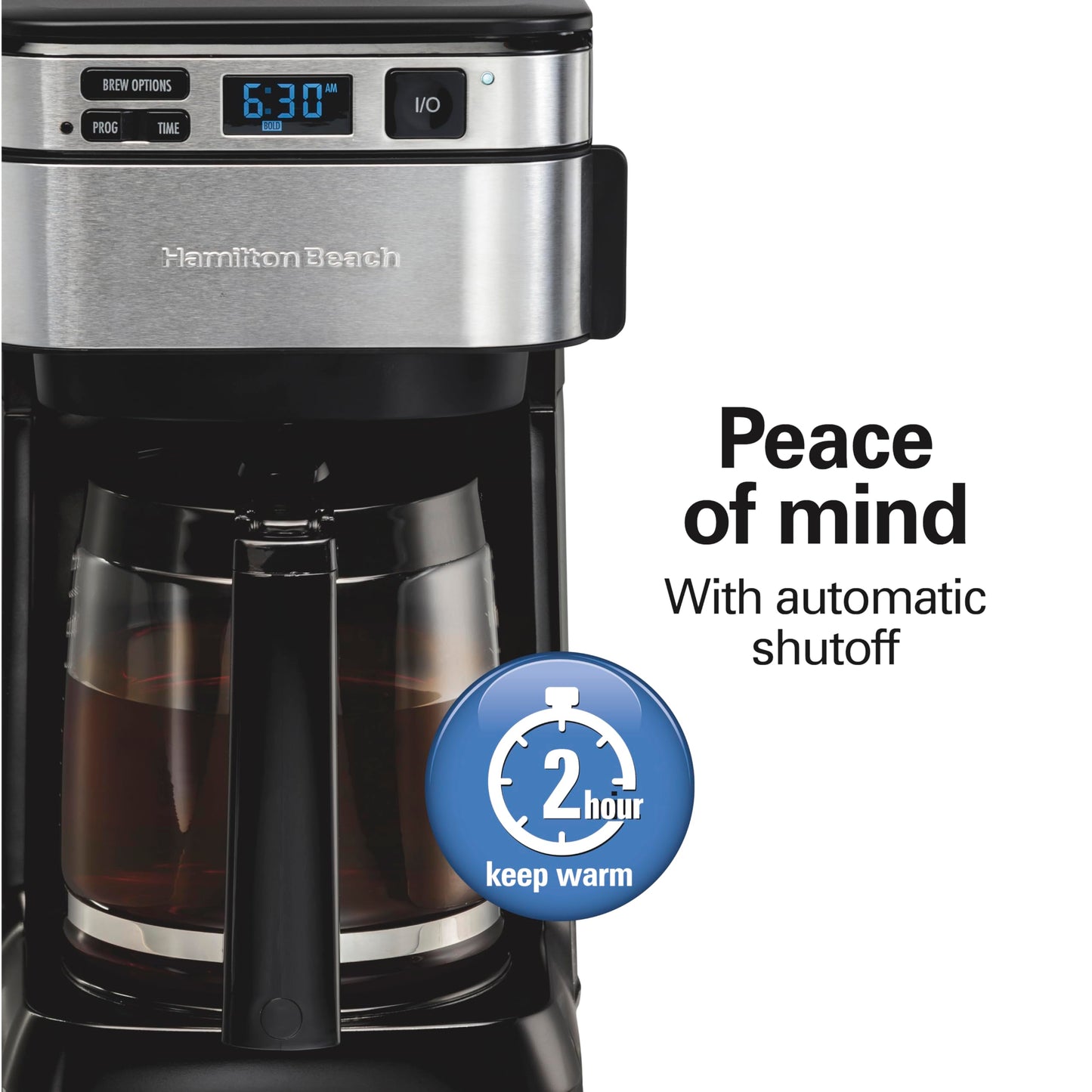 Hamilton Beach 12 Cup Programmable Coffee Maker, FrontFill Drip Coffee Maker