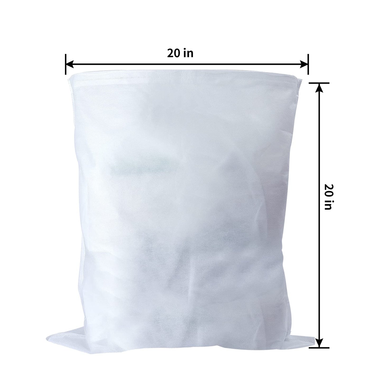 50 Pack Cold Brew Coffee Filters, 20" X 20" Commercial Cold Brew Filters, Filter Bag for Brew Up To 5 LBS Coffee, Fits 5 Gallon Buckets