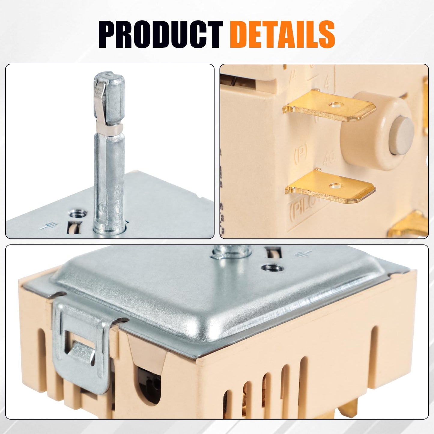 JDMSPEED DG44-01006B Range Dual Surface Element Control Switch Compatible with Samsung Electric Range - Oven/Stove Part Number #PER001-12 D