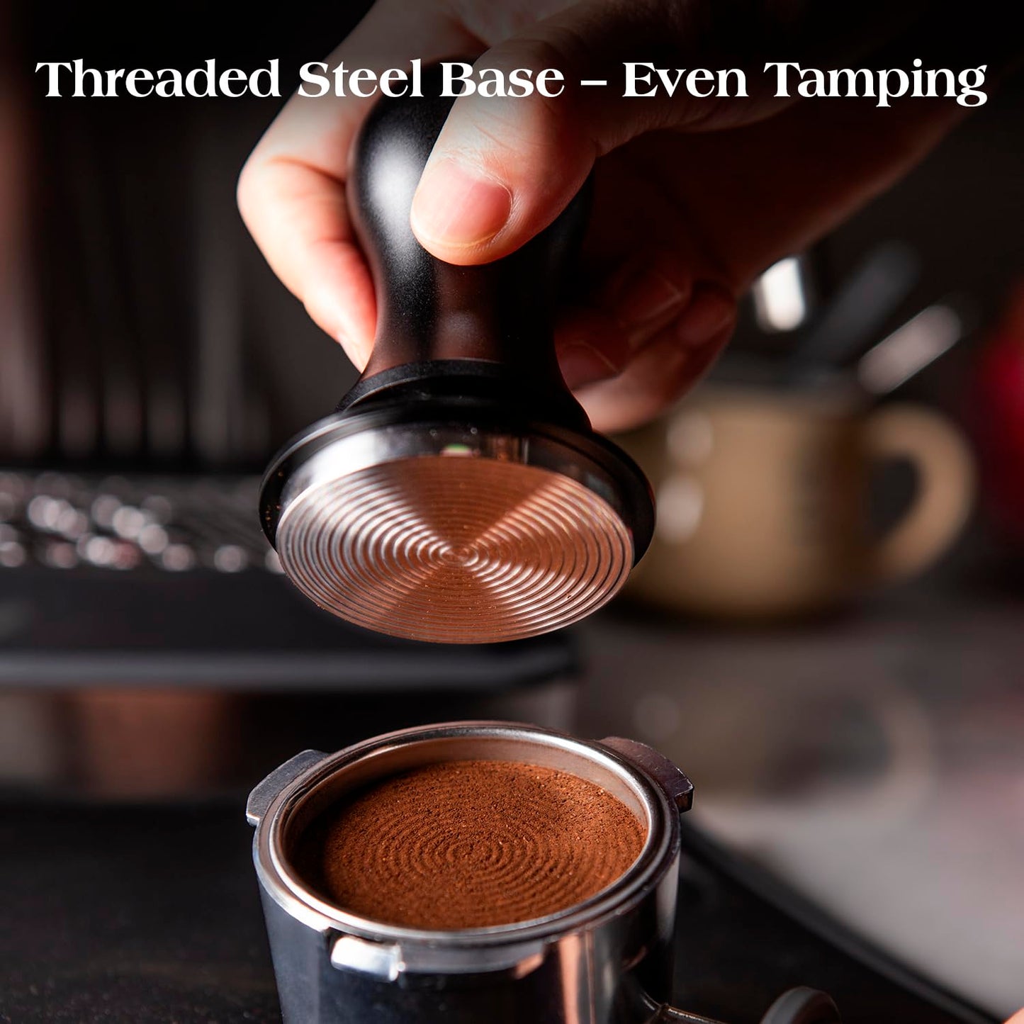 troletoi 7 PCS 58mm Espresso Accessories Kit: Espresso Tamper, Coffee Distributor, Puck Screen, Dosing Funnel and WDT Tool Espresso Machine Accessories, Professional Espresso Tools