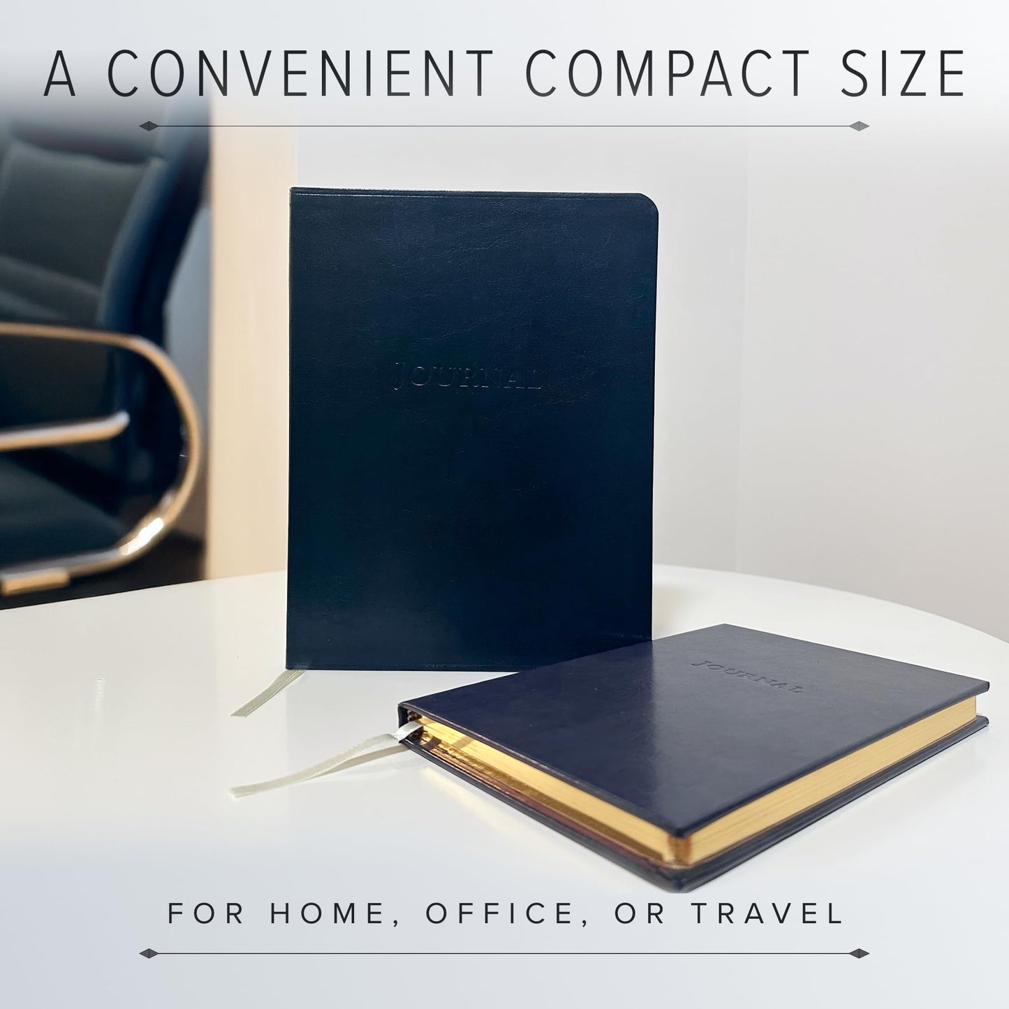 Gallery Leather Journal - Crafted in Maine, USA - Softcover, For Men and Women, For Writing, Work & Travel, 192 Lined Pages - A Safe Space for Your Thoughts - Acadia Tan, 8x5.5, Desk Lined