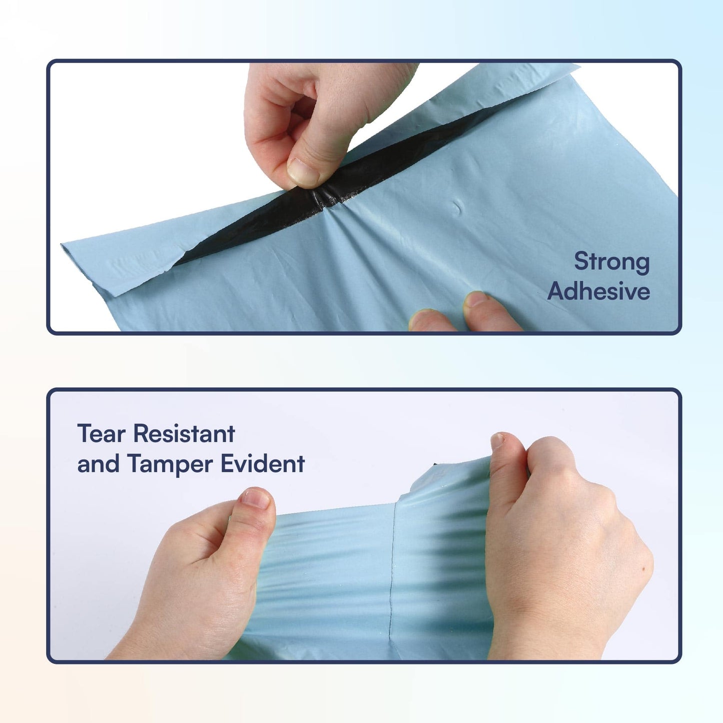 100 Count, 10x13 inch 100% Recycled Poly Mailers Eco Friendly Packaging Envelopes Supplies Mailing Bags 2.5 Mil Thick - SMART Mailer