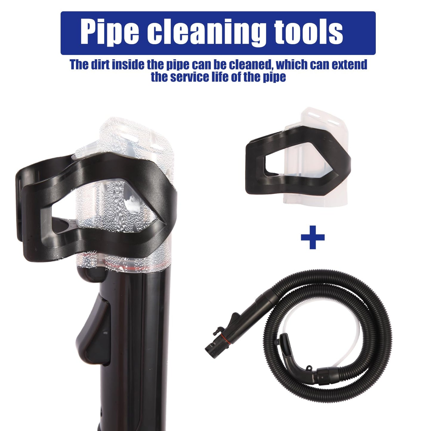 Upgraded Clean Hose Component Replacement parts for Bissell Little Green ProHeat 2694, 2513, 5207, 2513E, 4720M Vacuum Cleaner Hose 5.3in Clean brush, Clean tools, Gap brush Accessories Part #1606127