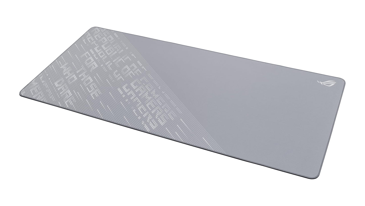ASUS ROG Scabbard II Arctic Gray XXL Gaming Mouse Pad – 35.4” x 15.7” (Extended/XXL Size), Soft Cloth Surface, Water/Oil/Dust-Resistant, Anti-Fray Edges, Non-Slip Base - Gray