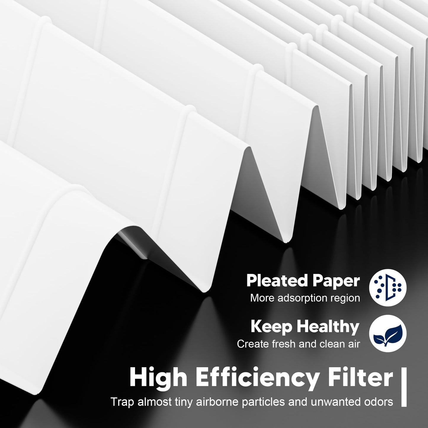 Vital 200S Replacement Filter for LEVOIT Vital 200S and Vital 200S-P Air Purifier, 3-in-1 High-Efficiency Activated Carbon Filter, Vital 200S-RF, 2 Pack in White, For Home Office Livingroom Bedroom