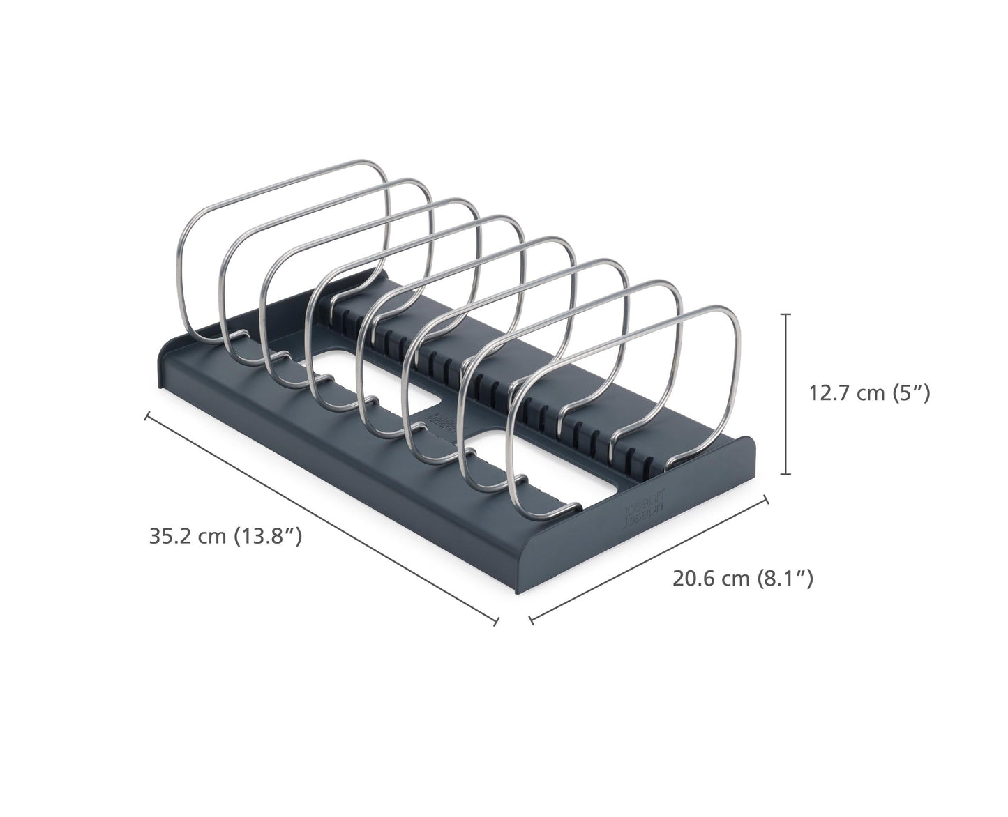 Joseph Joseph DrawerStore Cookware Organizer, Baking Tray Rack, Space Saving Storage for Pans, Lids, Cutting Boards