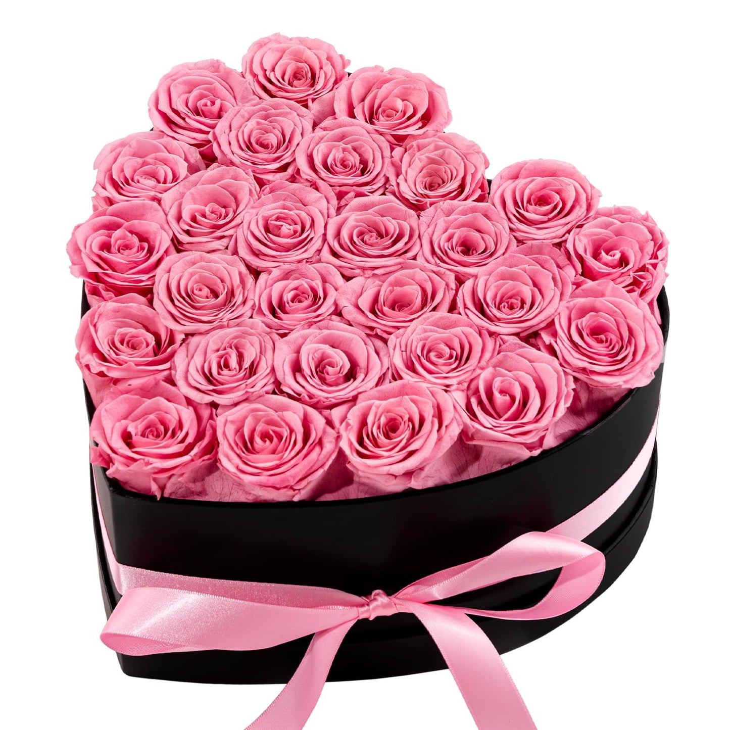 Hover Flower 27 Forever Preserved Flowers in a Box, Vanlentines Day Gifts for Her, Eternal Roses Flowers for Delivery Prime, Birthday Gifts for Women Mom Grandma Wife (Pink)