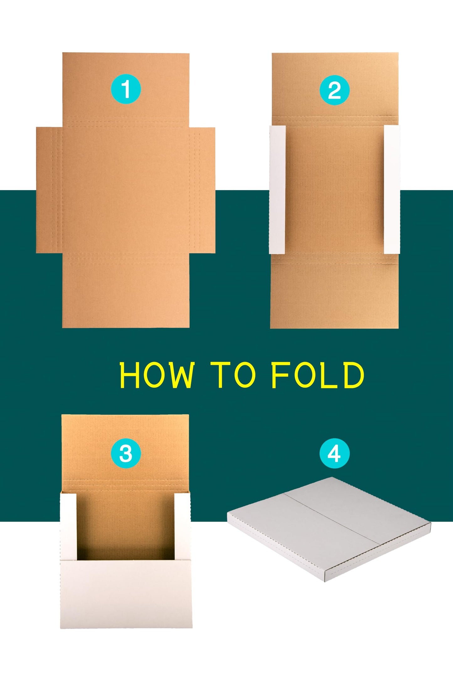 Kayritonz Vinyl Record Mailers, 12.8x12.8x1 inch, Kraft Corrugated Cardboard LP Shipping Boxes for Mailing Packaging Moving Storage, with Fragile Stickers, Brown, 15 Pack