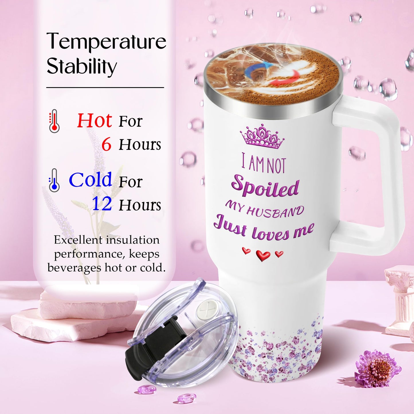 Toroly Gifts for Wife from Husband - Mothers Day Gifts for Wife - Birthday Gift for Wifey - Wedding Anniversary Romantic Gift for Women - I Love You Gift for Her - to My Wife's 40 Oz Tumbler