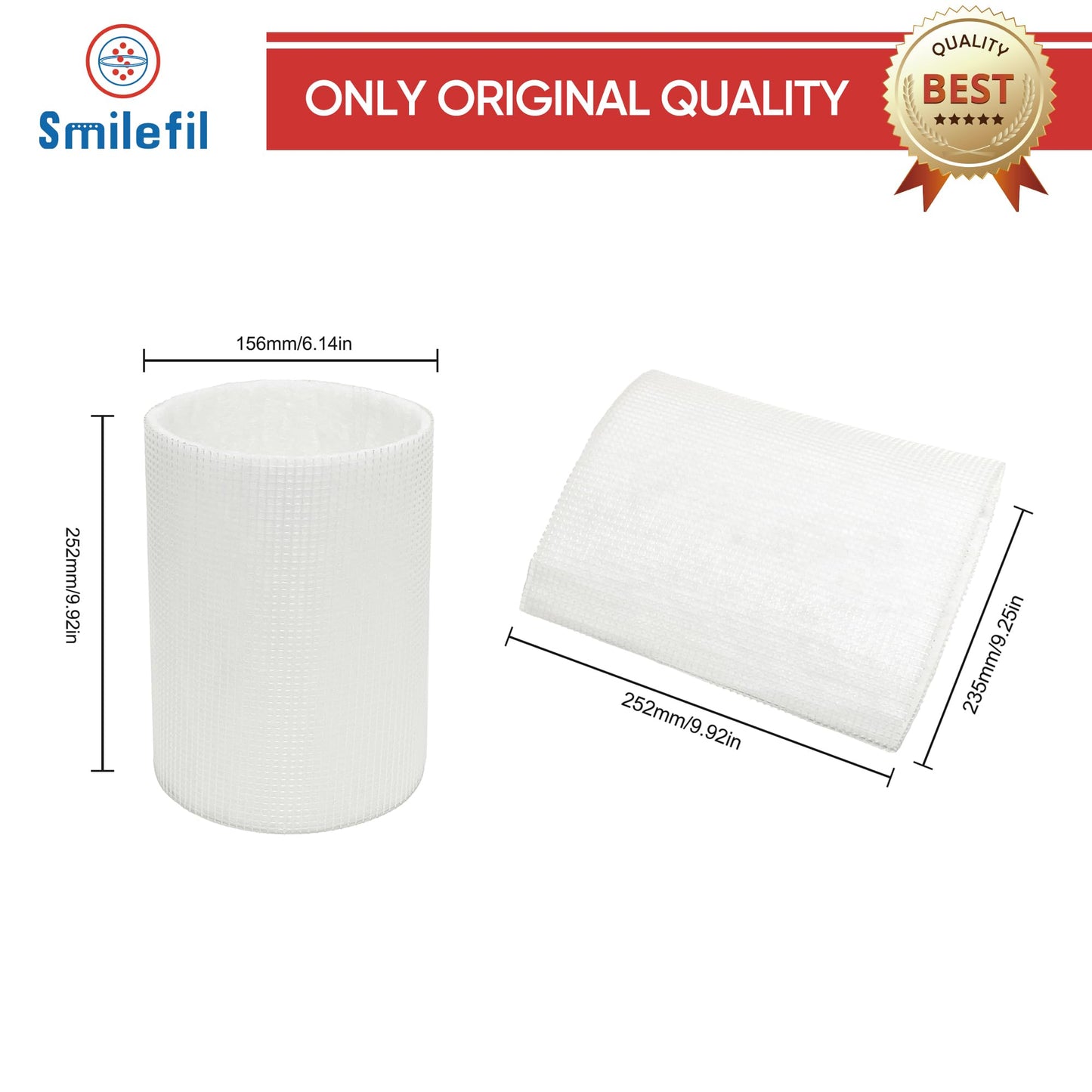 Smilefil 4 Pack Premium Replacement Post Filter Sleeve Compatible with IQAir GC MultiGas Series Air Purifiers