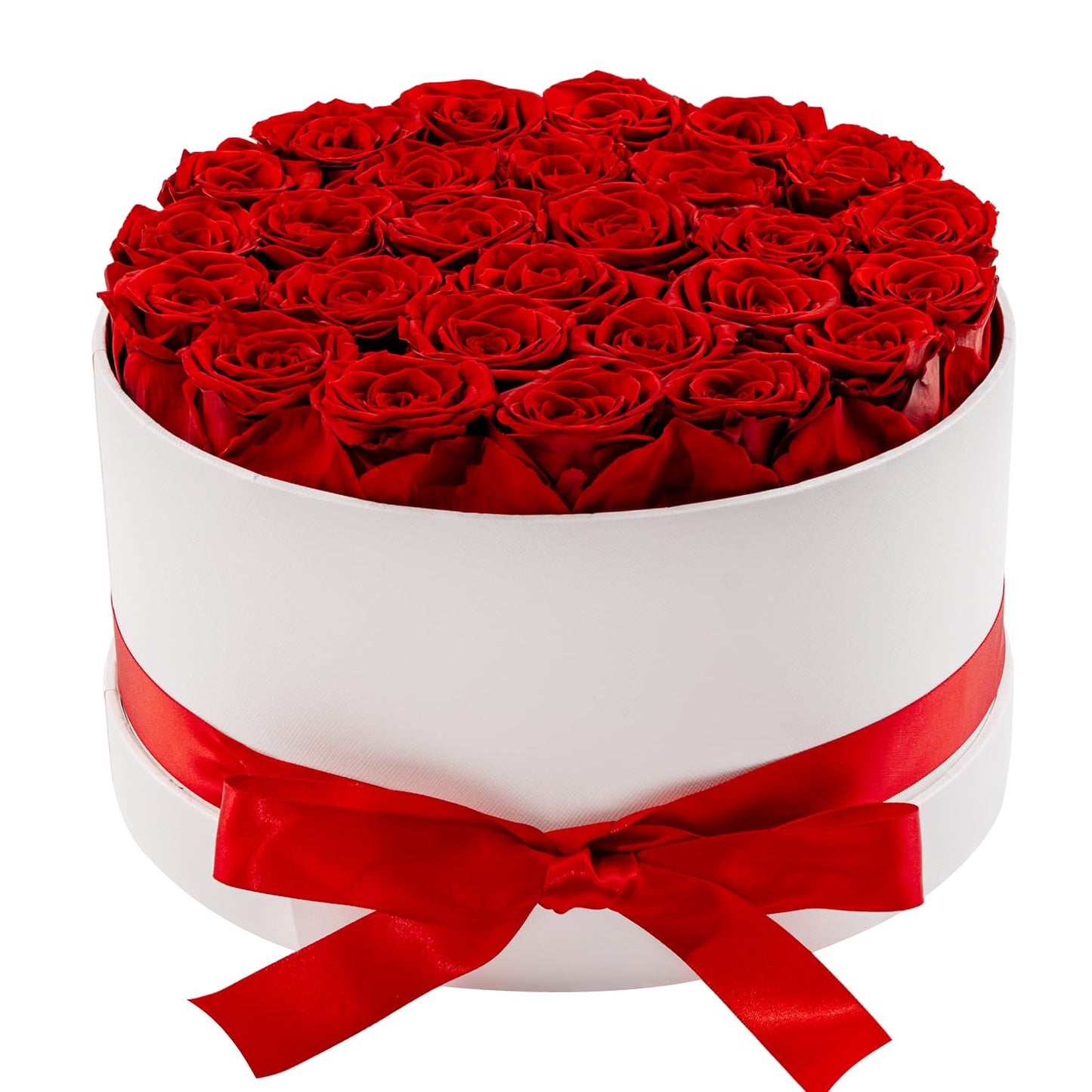 Otuo 27 Piece Preserved Roses in a Box - Forever Flowers for Delivery Prime, Eternal Roses Mothers Gifts for Mom, Valentine's Day, Wife Anniversary Birthday Gifts for Women(Red)