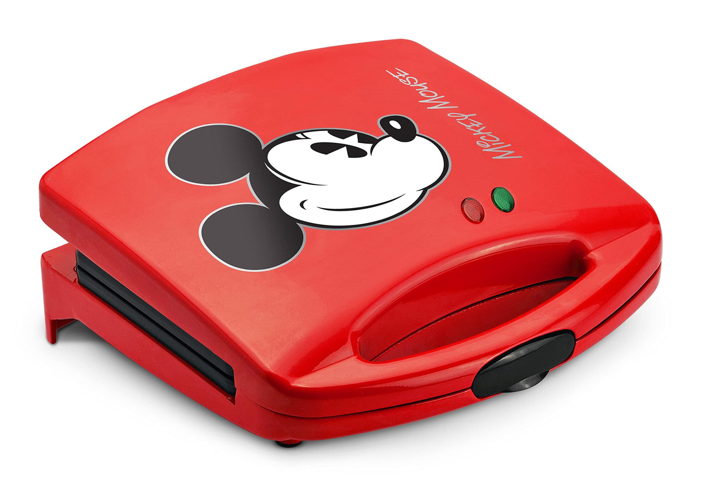 Disney Mickey Mouse Sandwich Maker by Select Brands - Electric Sandwich Maker with Nonstick Cooking Plates & Locking Lid - Cooking Appliance with Indicator Lights - Kitchen Essential for Home & Dorms