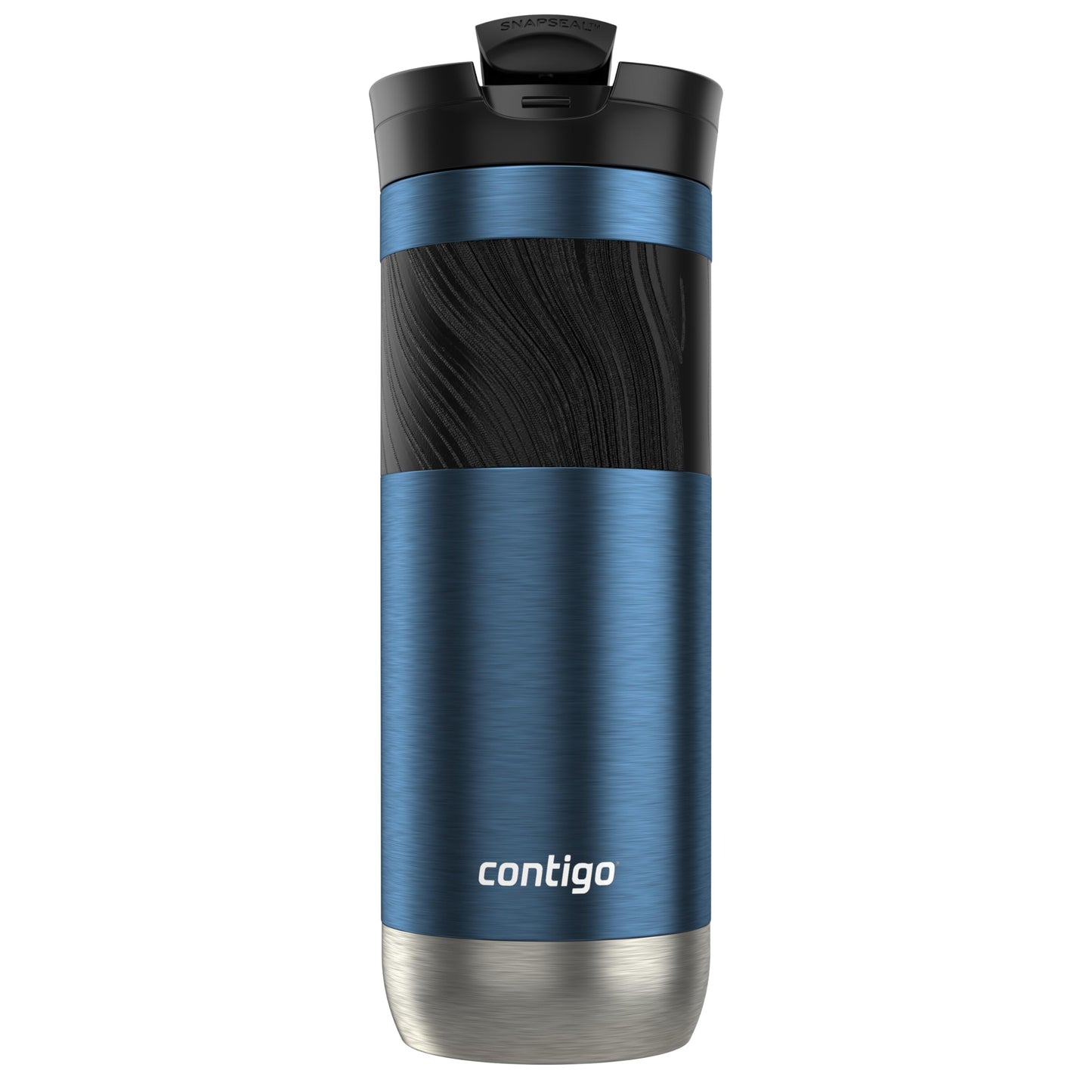Contigo Byron 2.0 Stainless Steel Travel Mug with Snapseal Lid and Grip 20oz, Blueberry, Great for hot and cold beverages