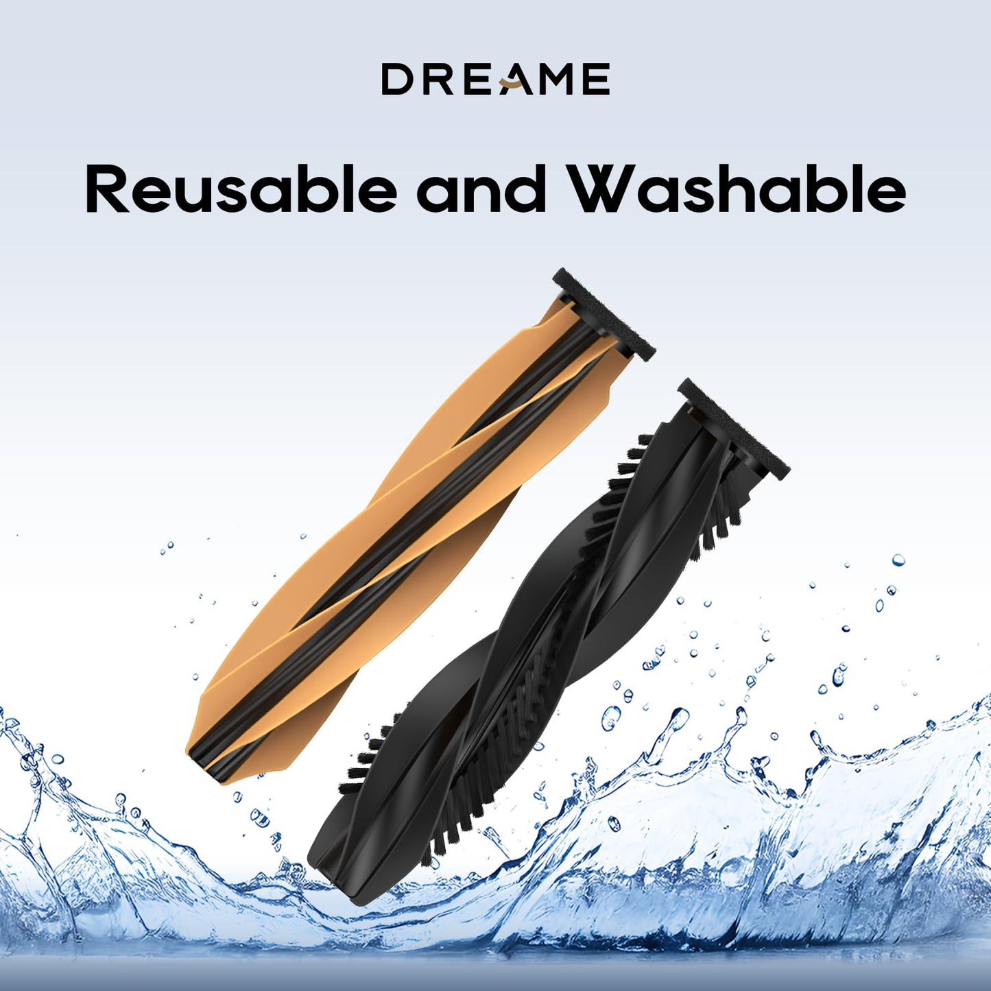 DREAME HyperStream Detangling DuoBrush for X50 Ultra / L50 Ultra / L40s Ultra / Aqua10 Series / D20 Plus / D20 Pro Plus / Matrix10 Ultra Robot Vacuum and mop Roller HyperStream Detangling DuoBrush
