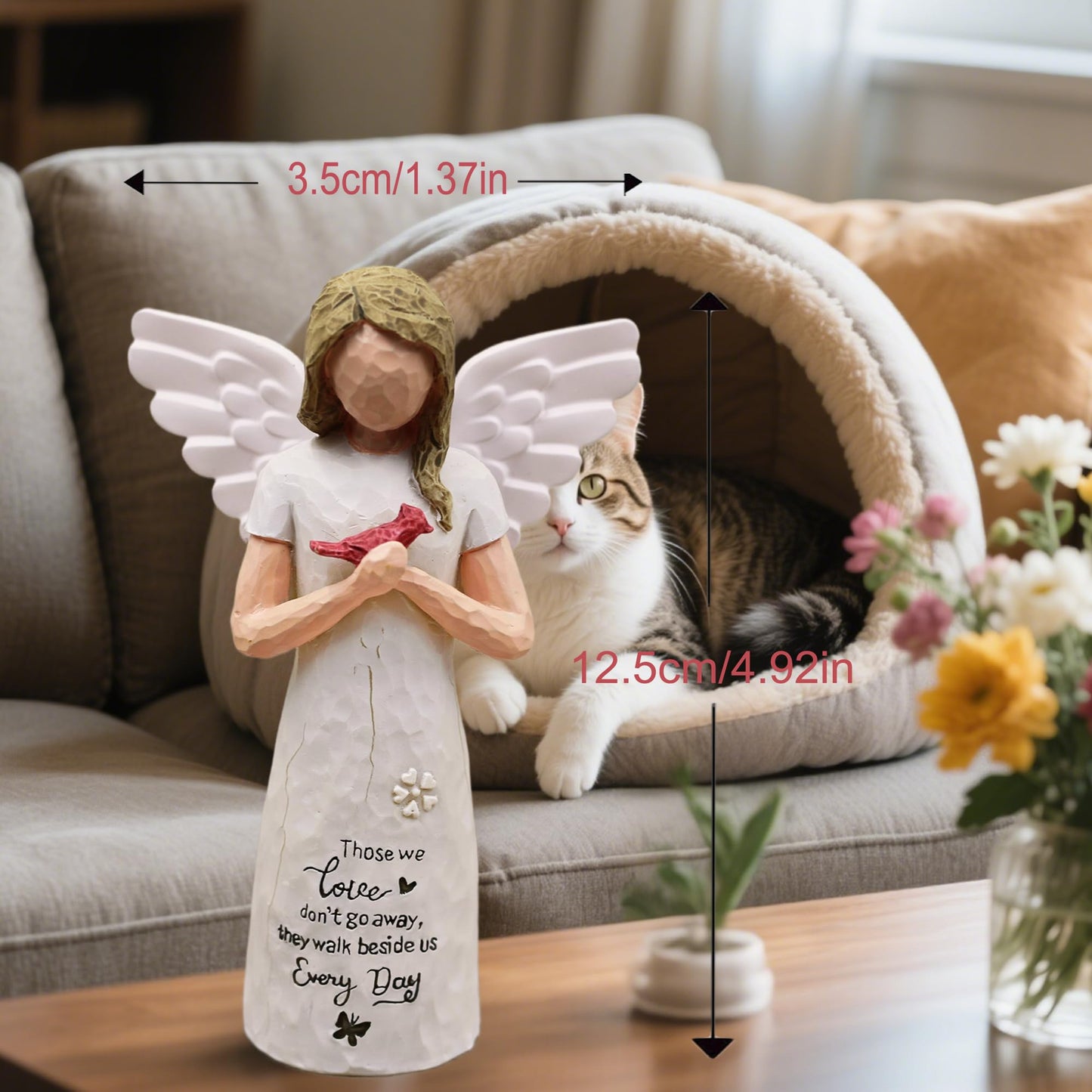 Cardinal Gifts for women, Sympathy Gifts for Loss of Loved One, Cardinal Decor, Grief Gift for Women, Loss of Father Sympathy Gift, In Memory of Loved One Gifts, Sculpted Hand-Painted Figurine