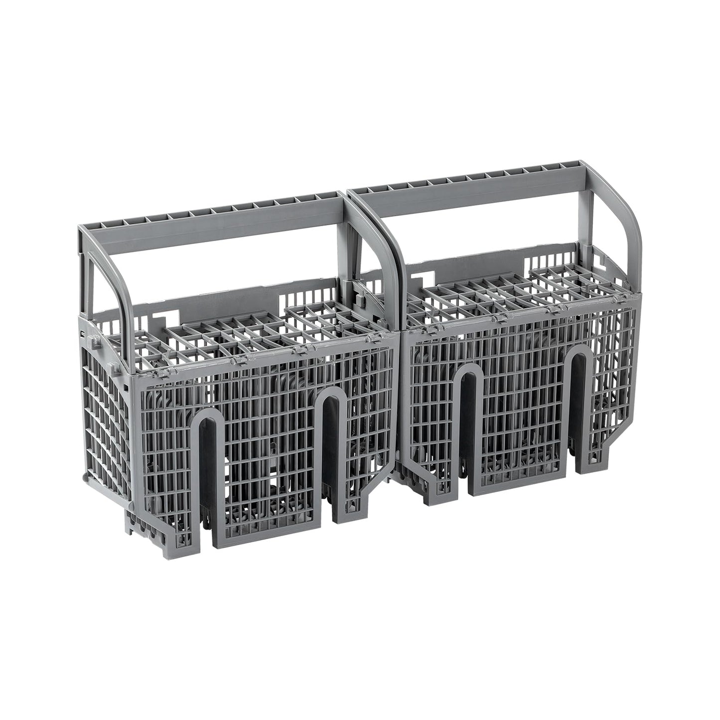 Suconvey Upgraded 00675794 675794 9001396277 Dishwasher Cutlery Basket Silverware Basket (Gray) Replacement Part Compatible with Bosch Dishwashers, Set of 2
