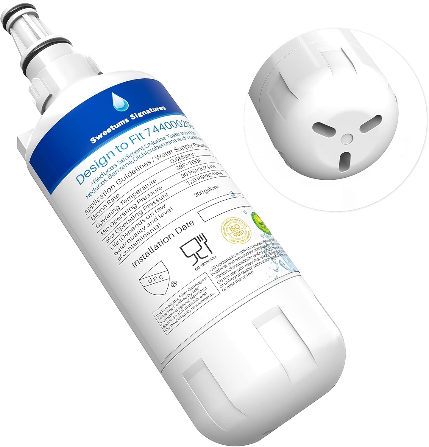 7440000 Replacement for Liebherr 7440000 744000200 7440002 7440011 Refrigerator Water Filters (2 Pack)