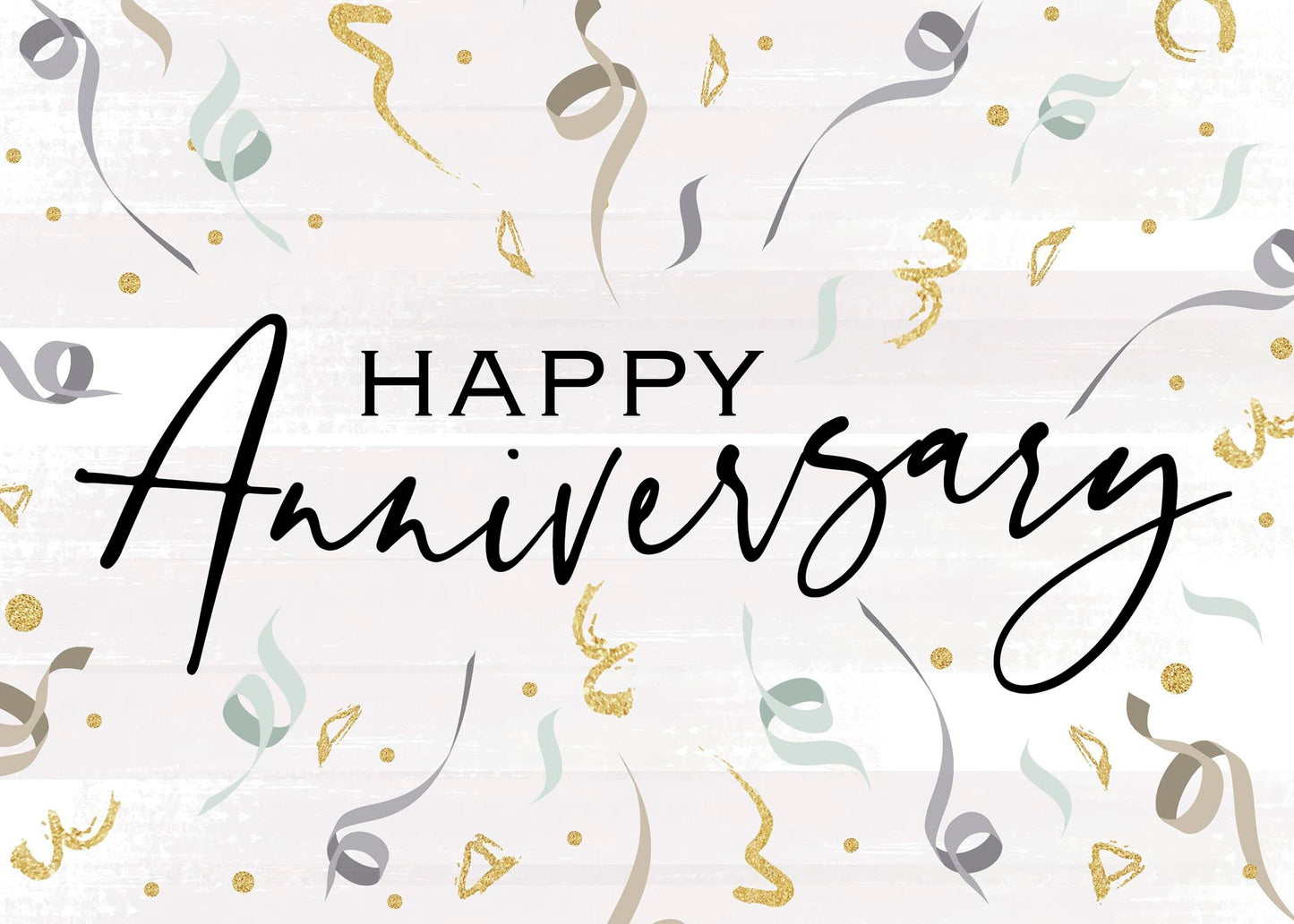 Work Anniversary Cards with Envelopes for Employees (Confetti) Bulk 25 Pack Appreciation Greeting Card Set for Business - 5x7 Inch – Office, Work, Coworkers & Team (A2002)