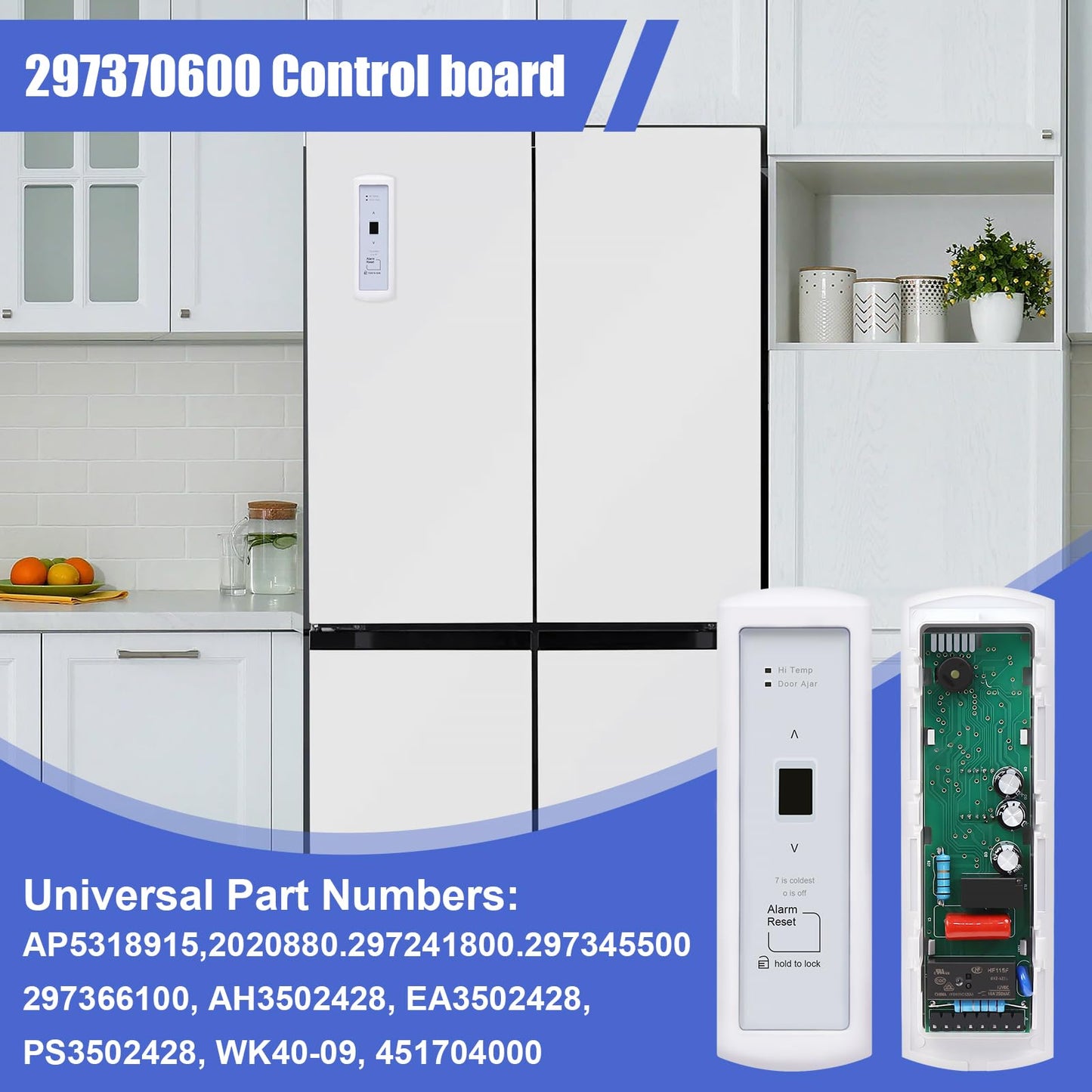 IURILA 297370600 Freezer Electronic Control Board - Replaces 297241800, 297366100